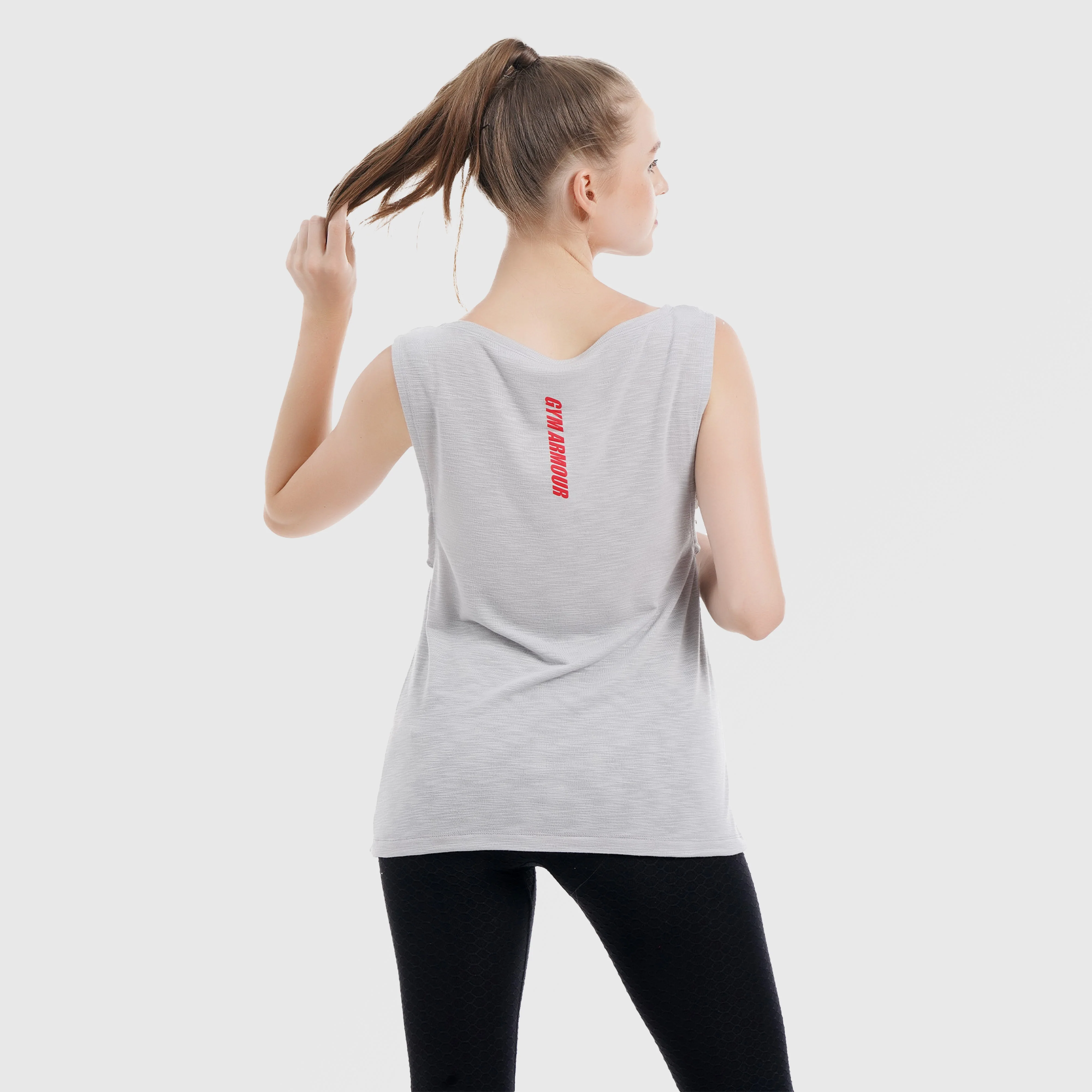 Fraction Sleek Tank (Grey) - Image 2
