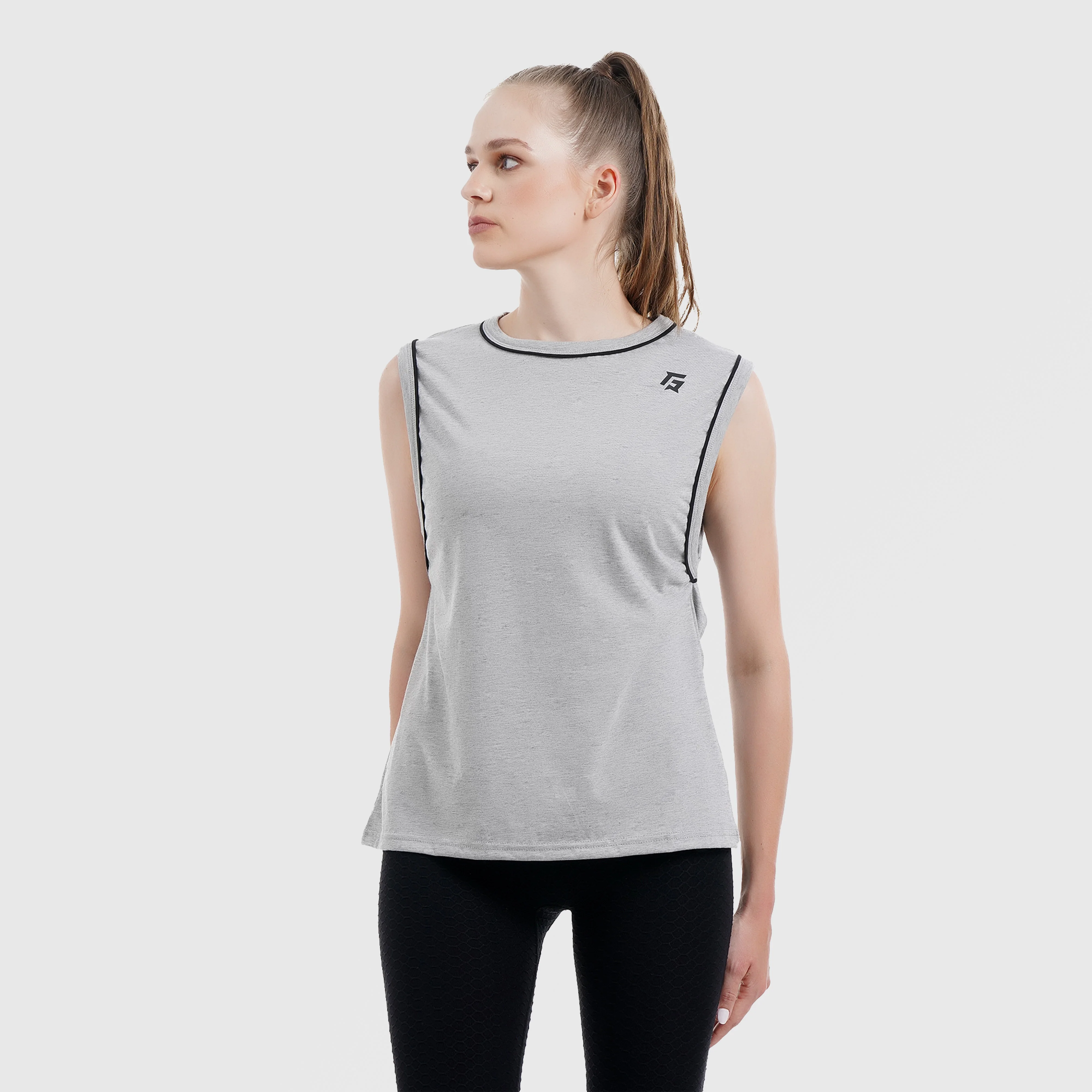 Fraction Tank (Heather Grey) - Image 4