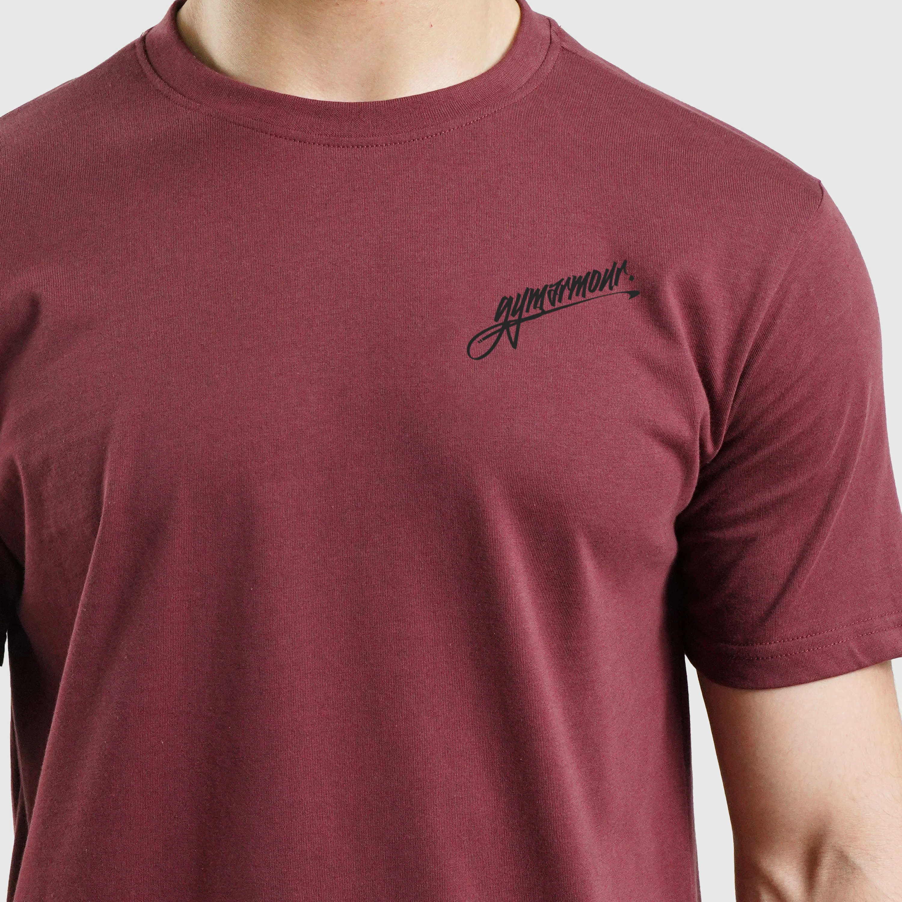 Front Signature Tee (Maroon) - Image 6