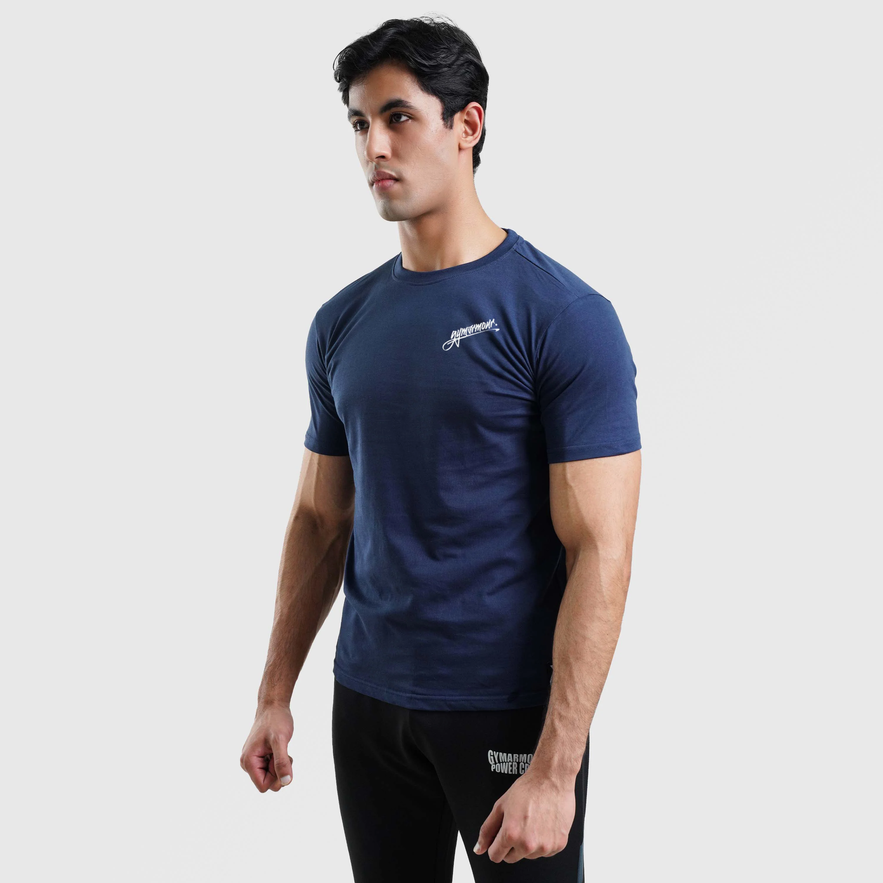 Front Signature Tee (Navy) - Image 3
