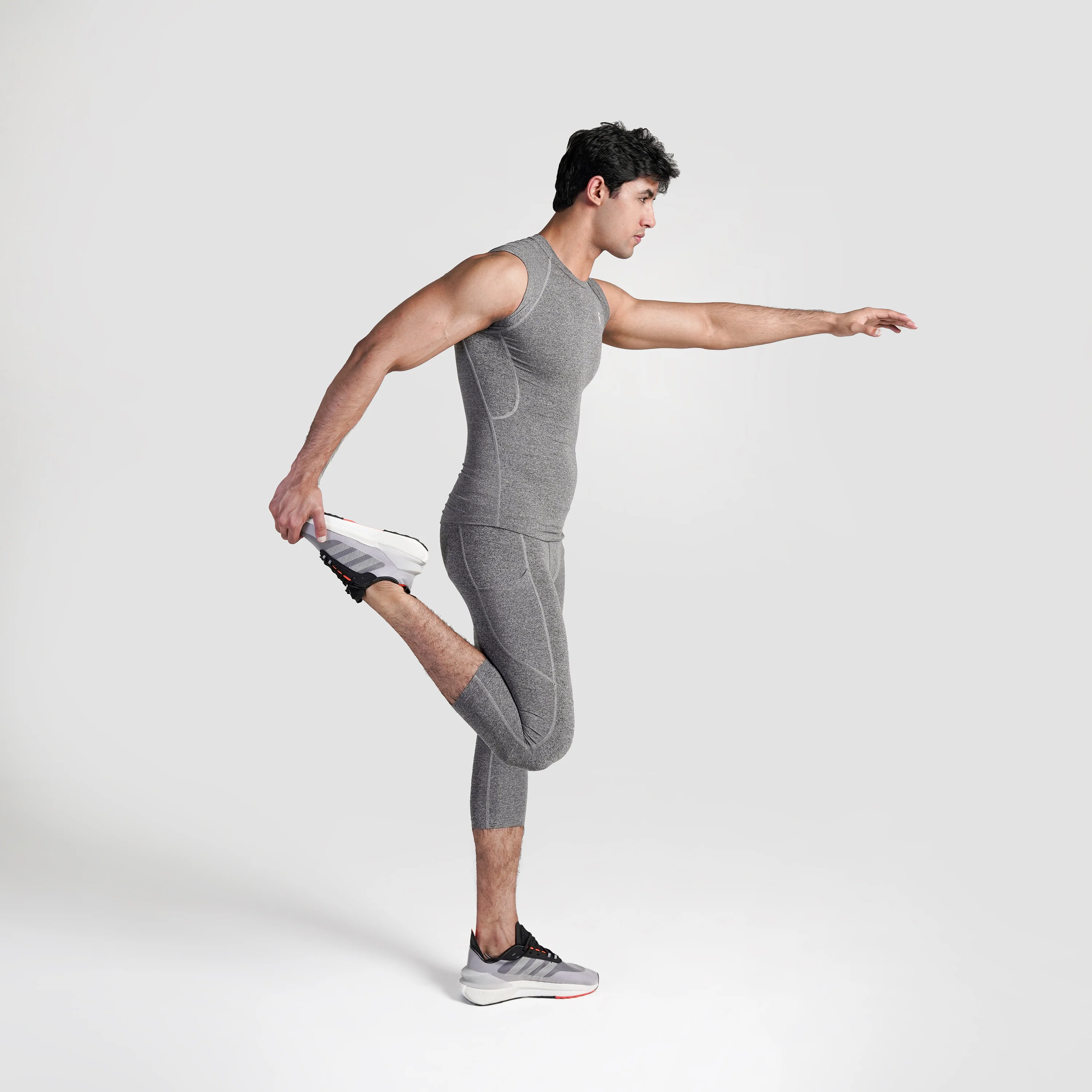GA Compression 3/4 Pants (Grey) - Image 4