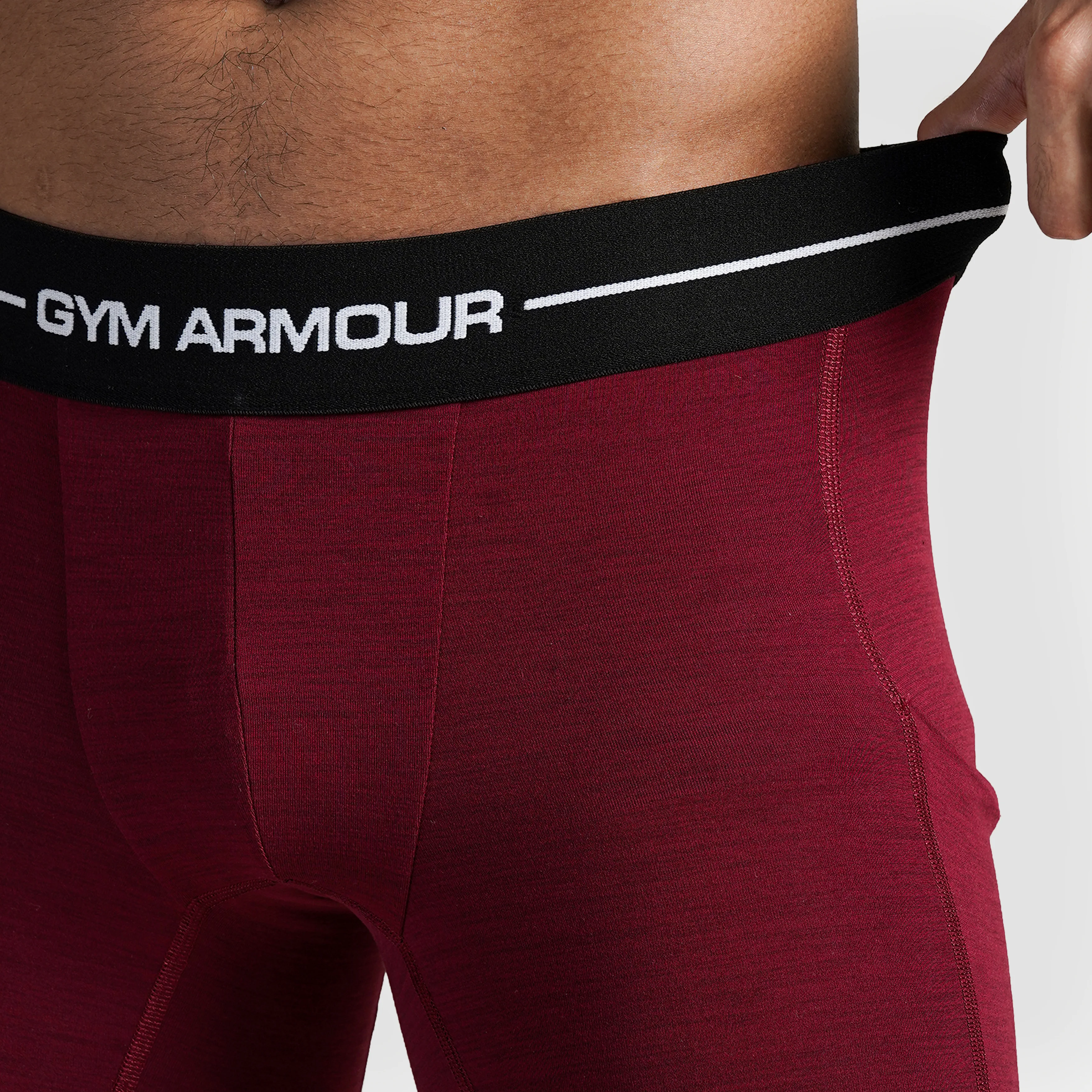 GA Compression 3/4 Pants (Maroon) - Image 6