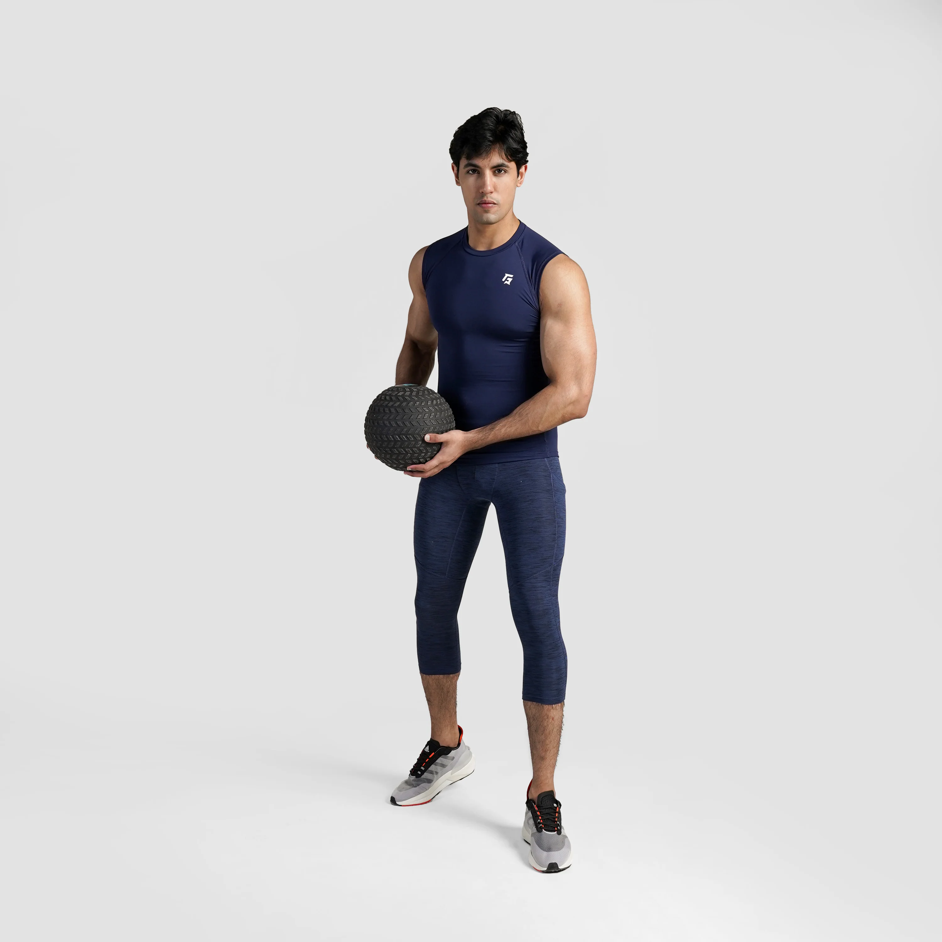 GA Compression 3/4 Pants (Navy) - Image 4