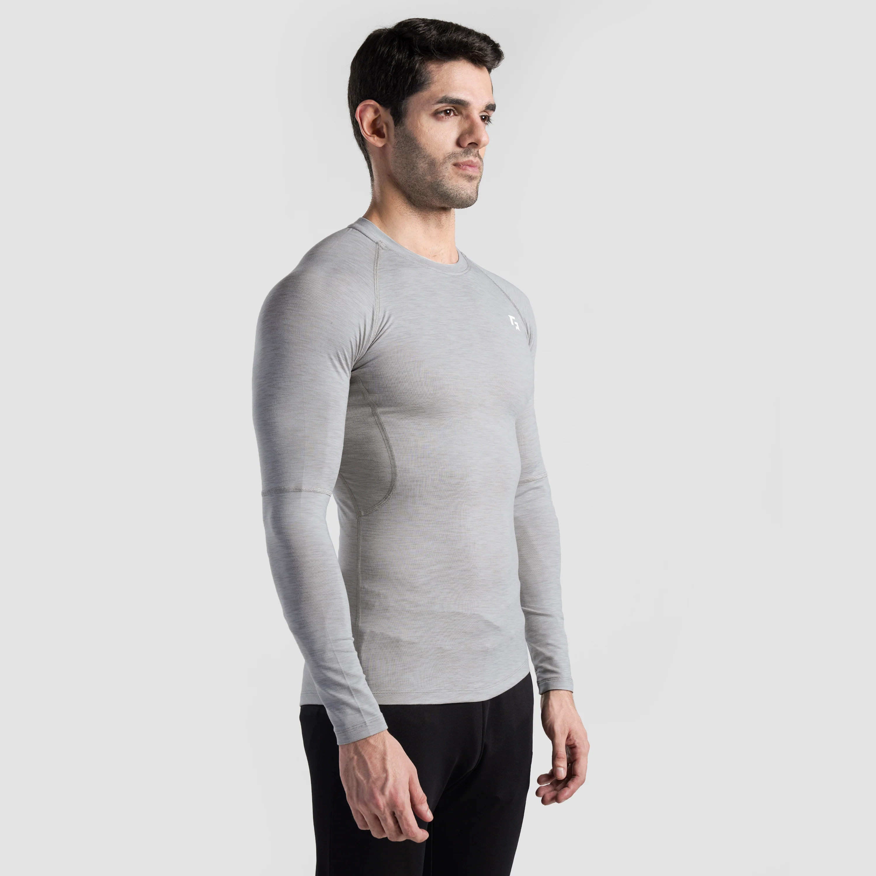 GA Compression Long Sleeves 2.0 (Silver Grey) - Image 3