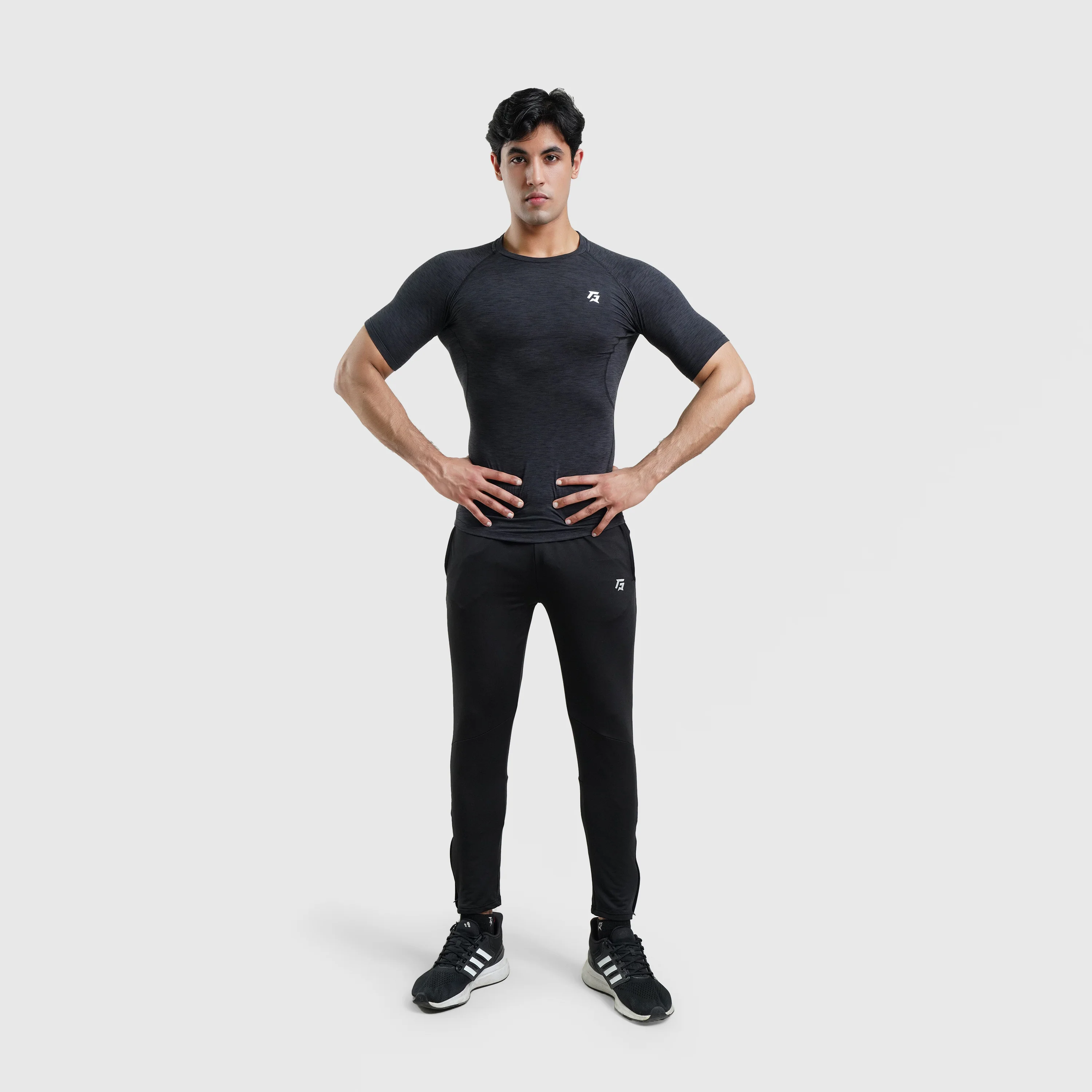GA Compression Short Sleeves (Charcoal) - Image 4