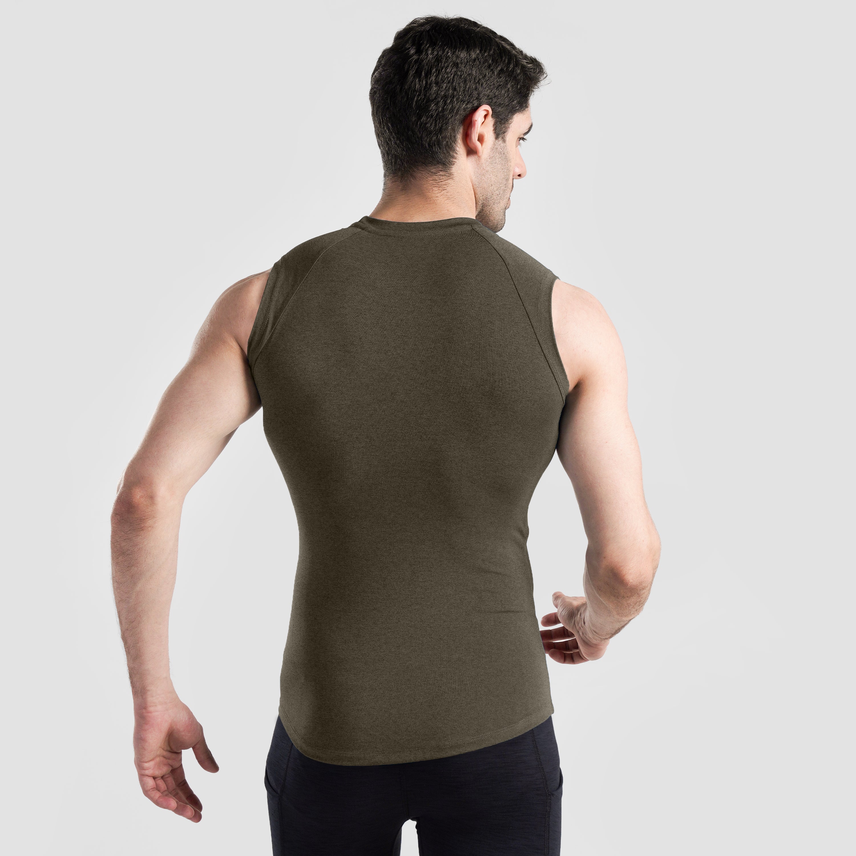 GA Compression Sleeveless 2.0 (Olive) - Image 2