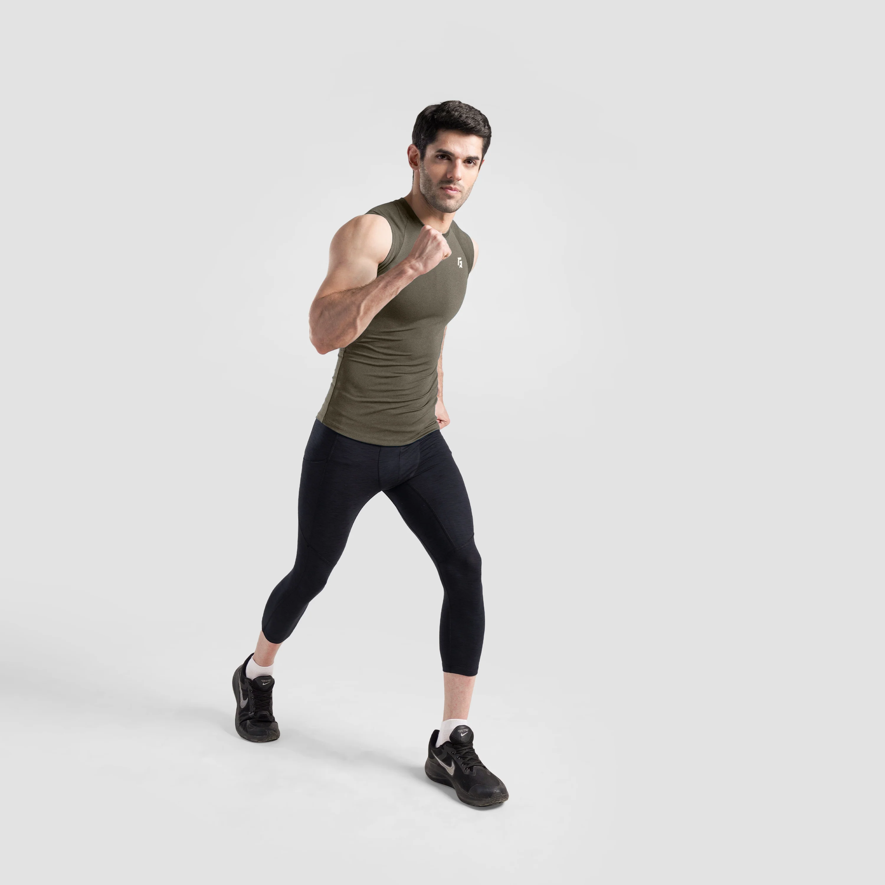 GA Compression Sleeveless 2.0 (Olive) - Image 4