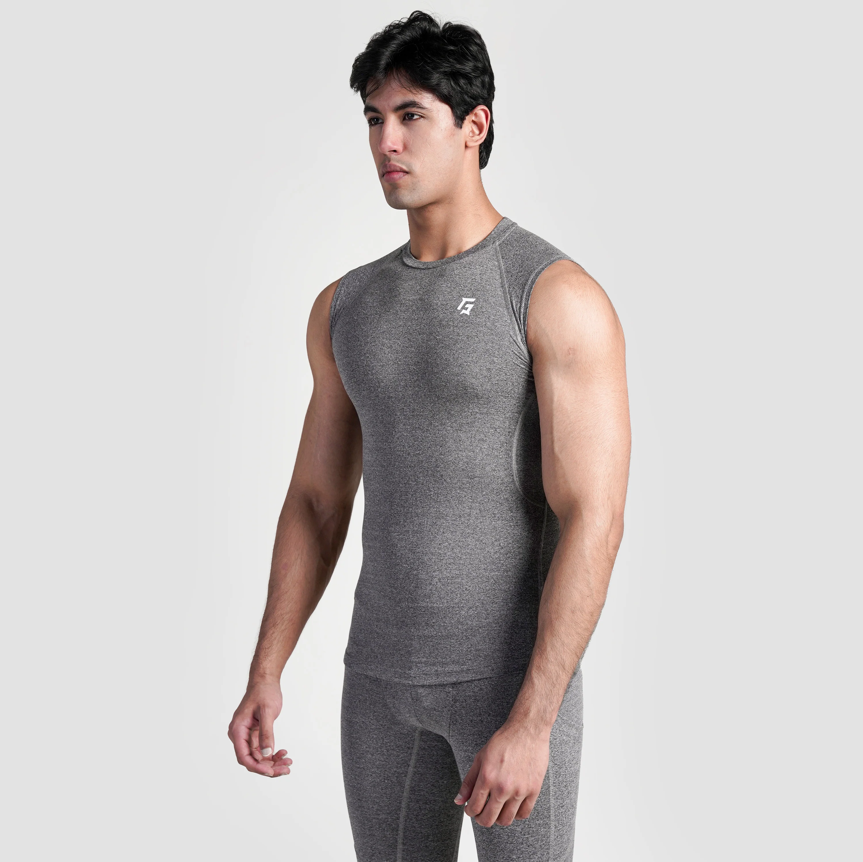 GA Compression Sleeveless (Grey) - Image 3
