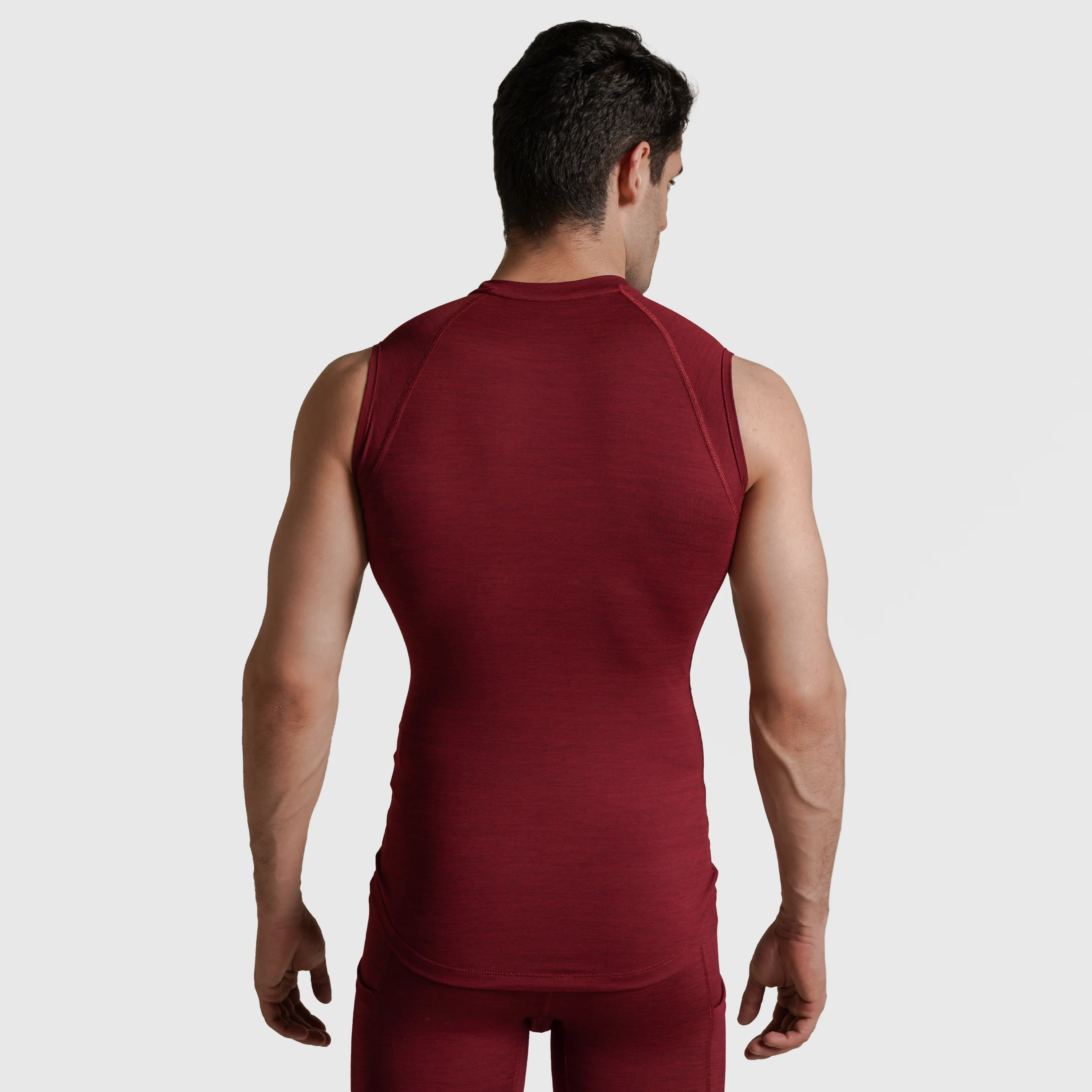 GA Compression Sleeveless (Maroon) - Image 2