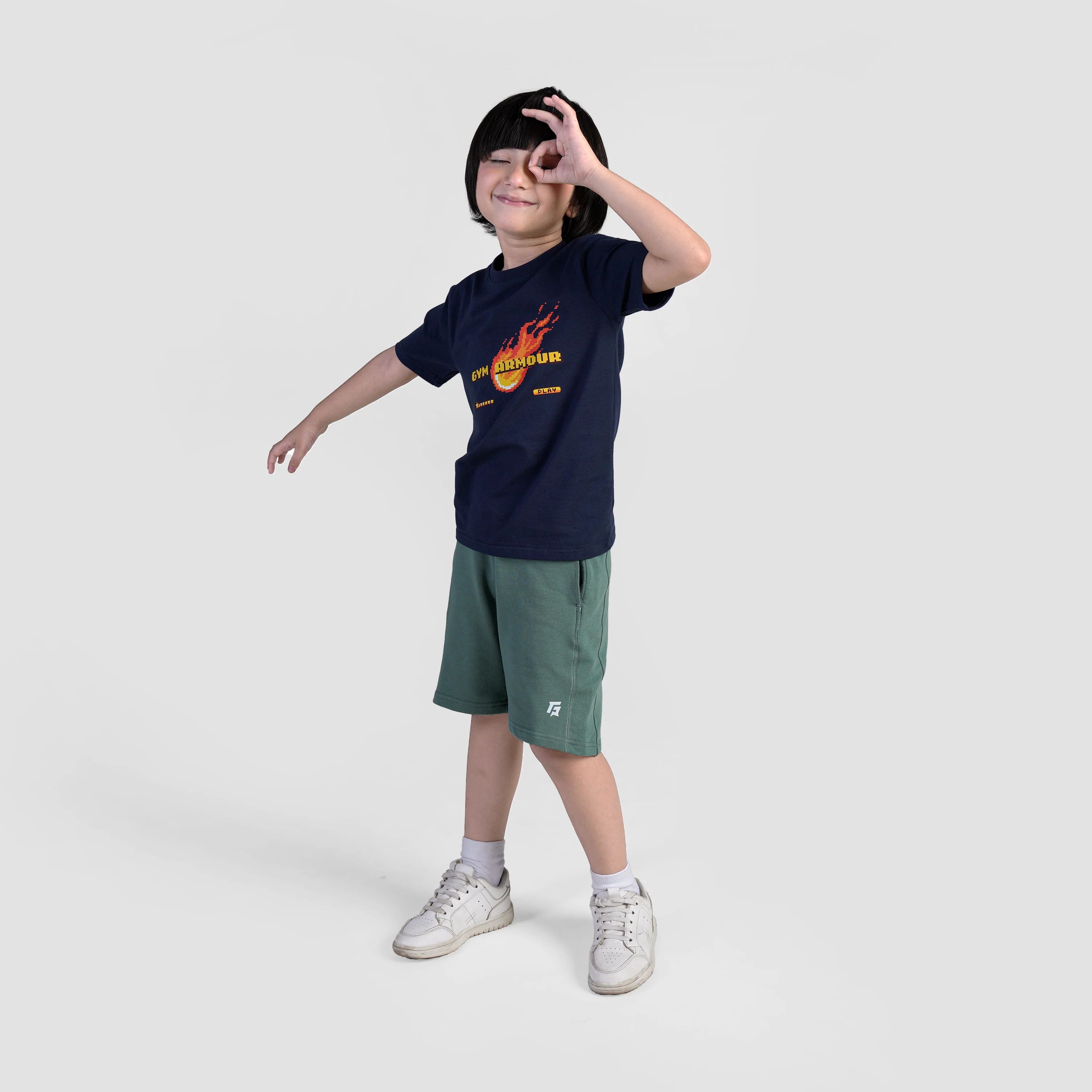 GA Fire Ball Tee (Navy) - Image 4