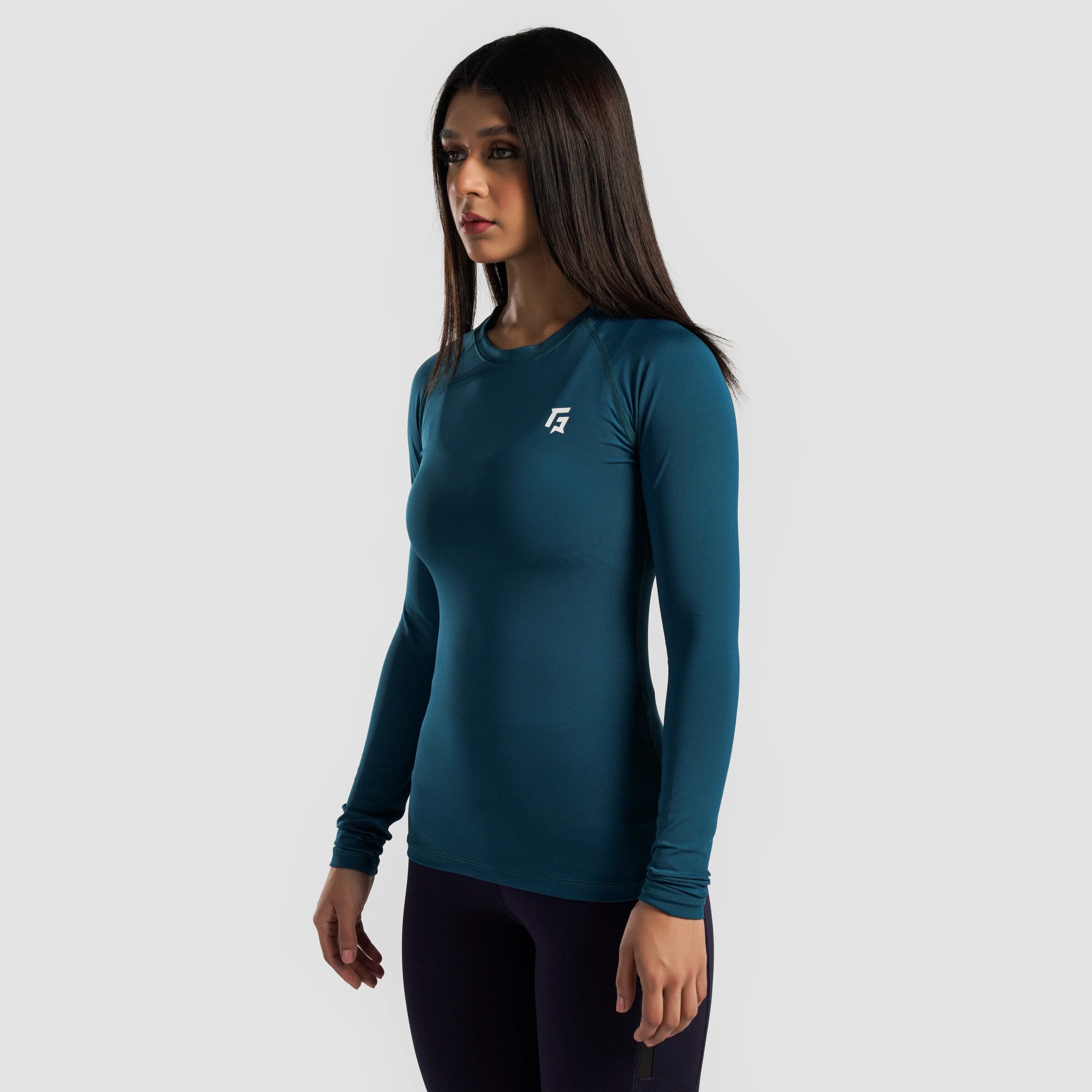 GA Flex Compression Full Sleeves (Teal) - Image 2