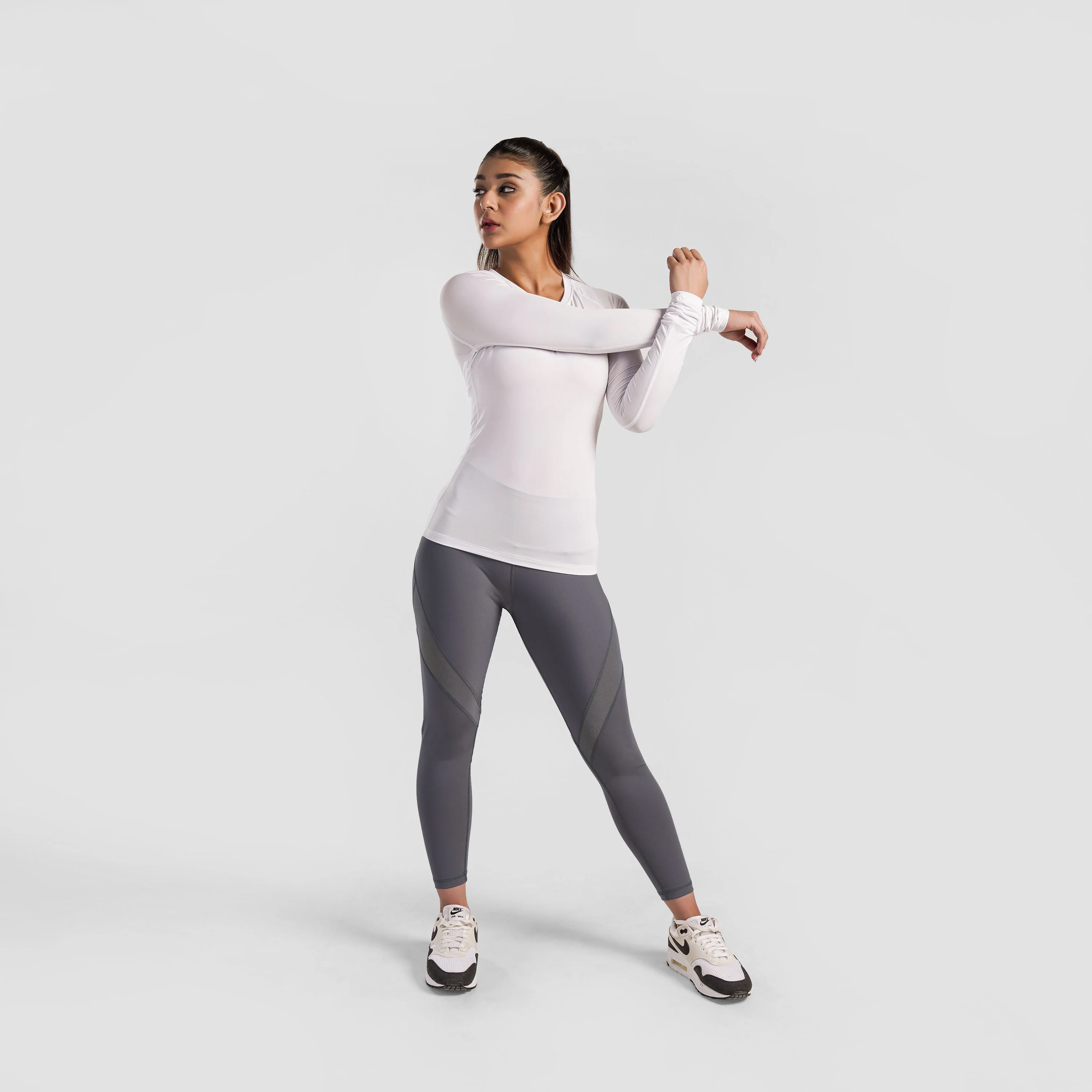 GA Flex Compression Full Sleeves (White) - Image 4