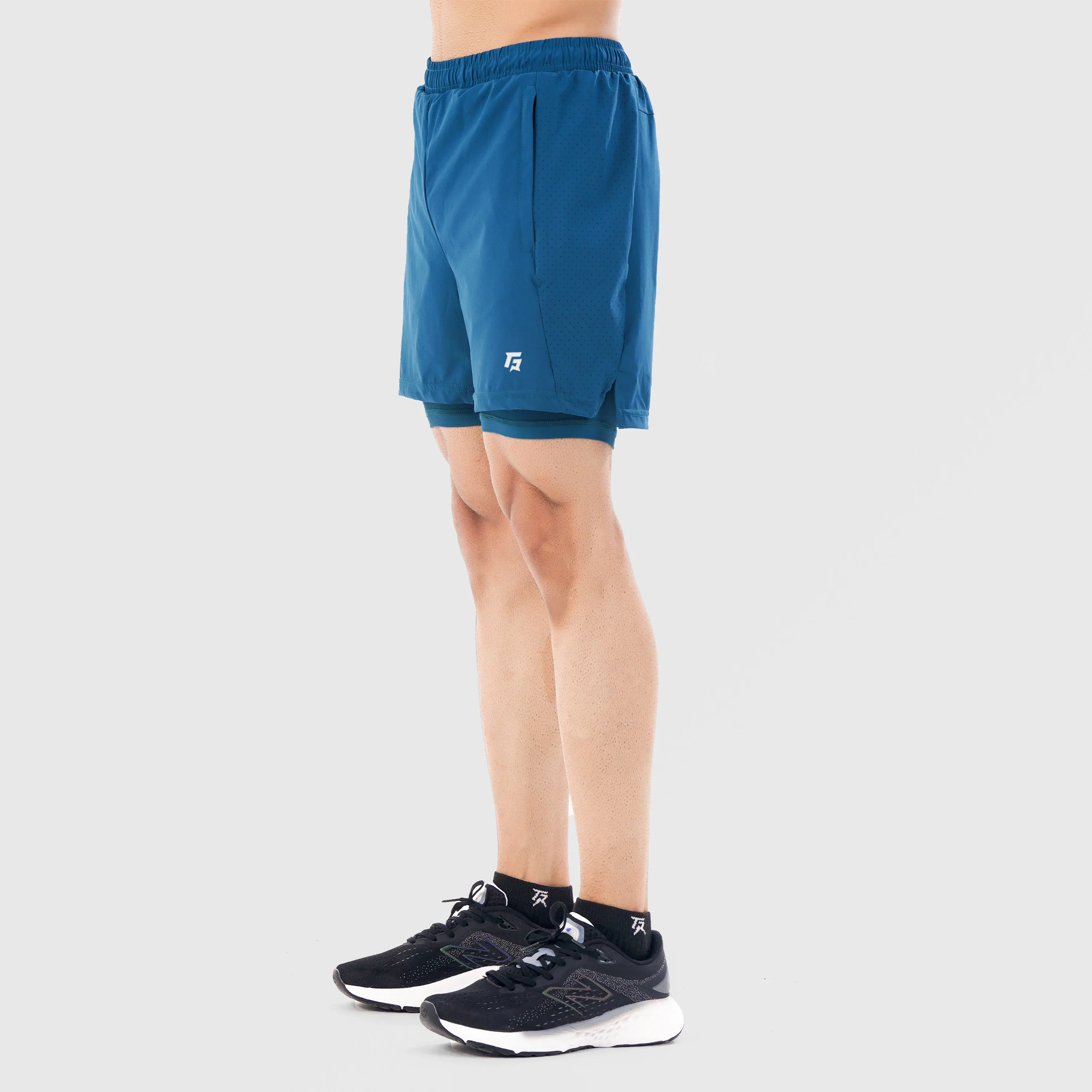 GA Laser Grip Shorts (Teal) - Image 3