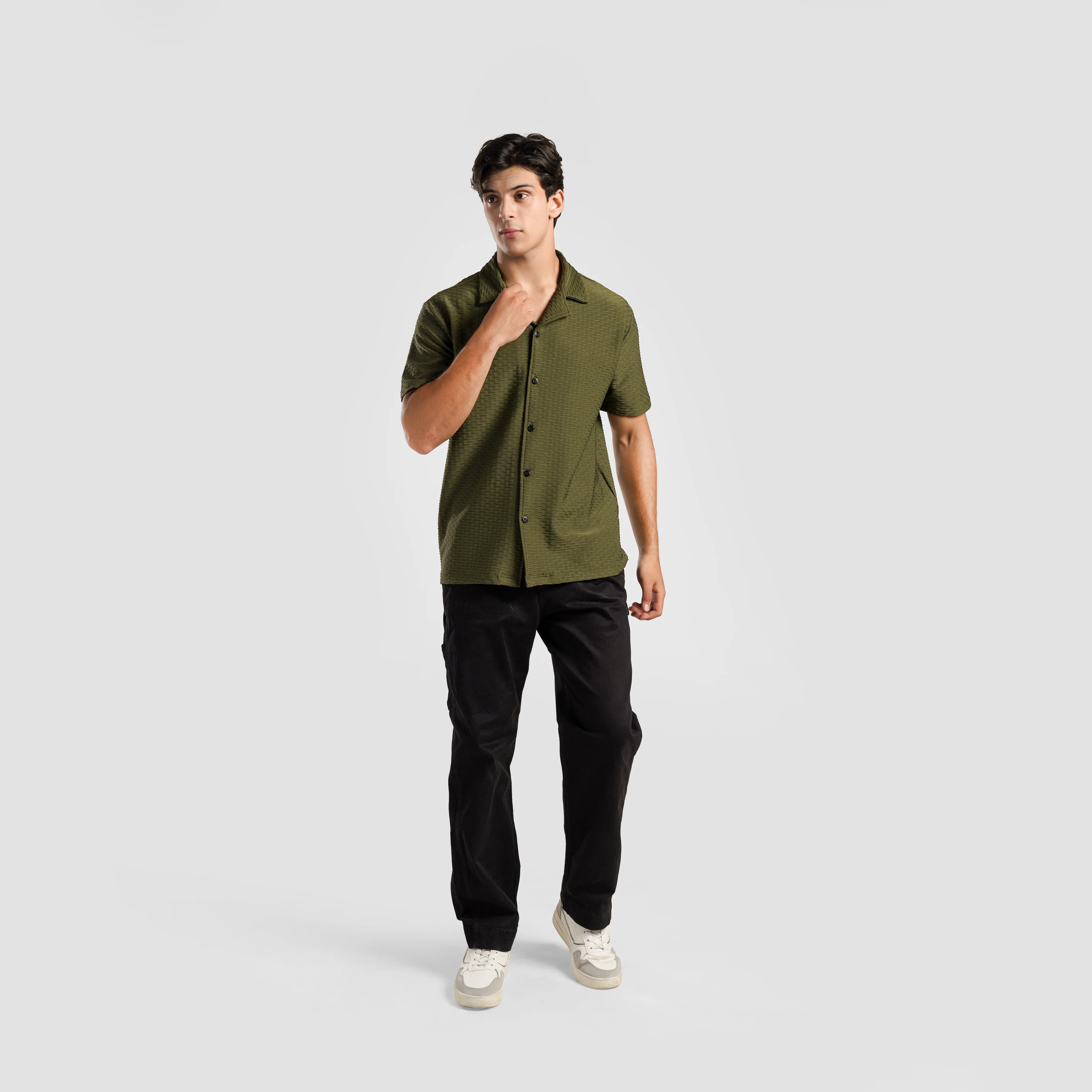 GAI Essential Button Down (Olive) - Image 4