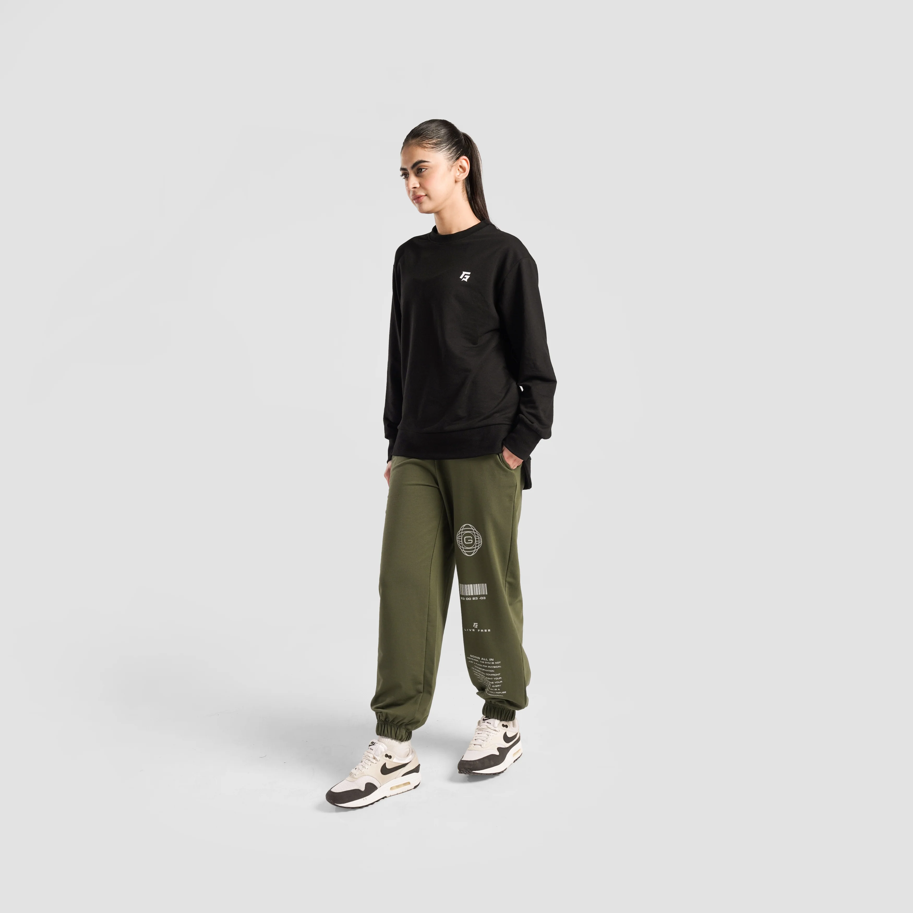 GAI Pulse Oversized Joggers (Olive) - Image 4