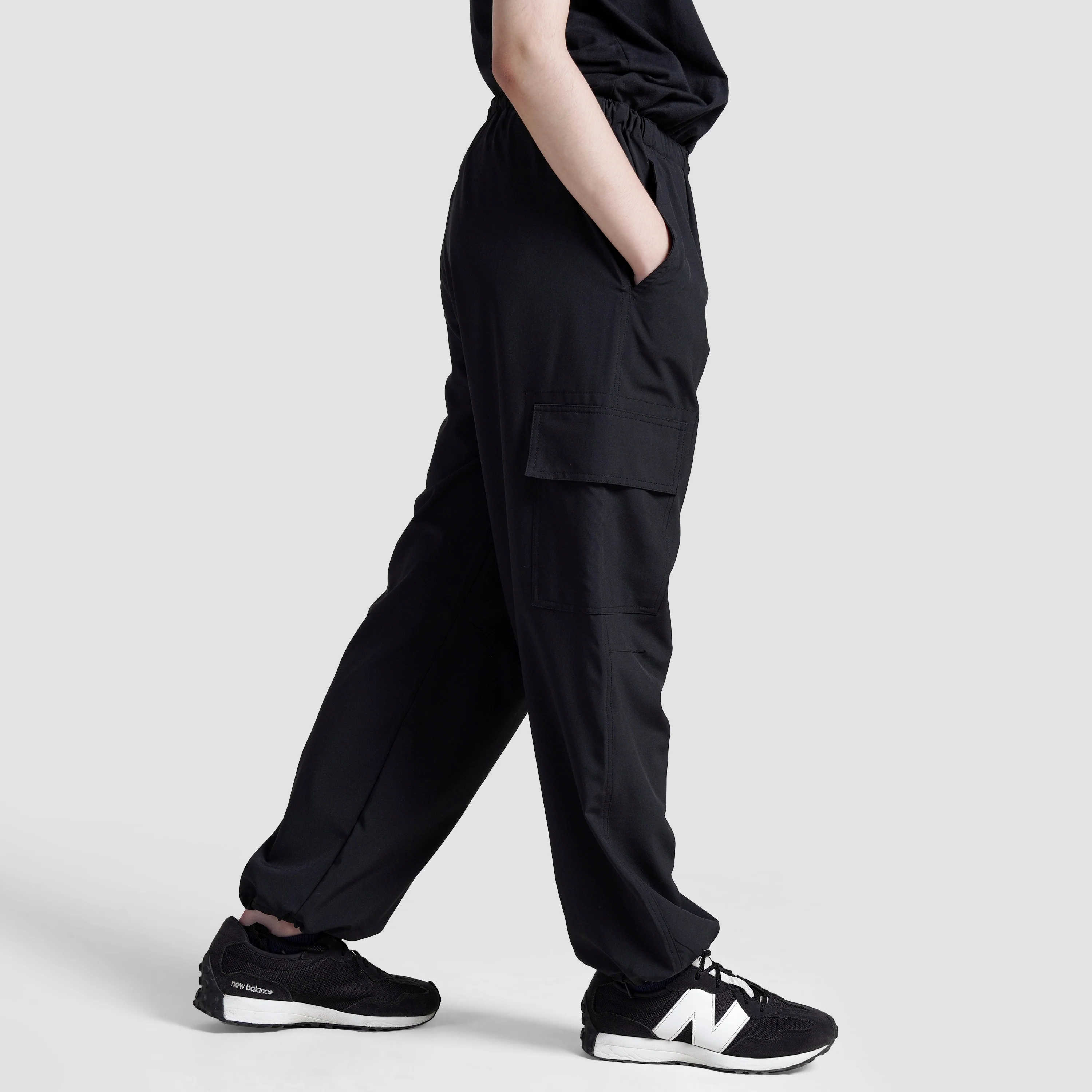 Girl Cargo Pants (Black) - Image 3