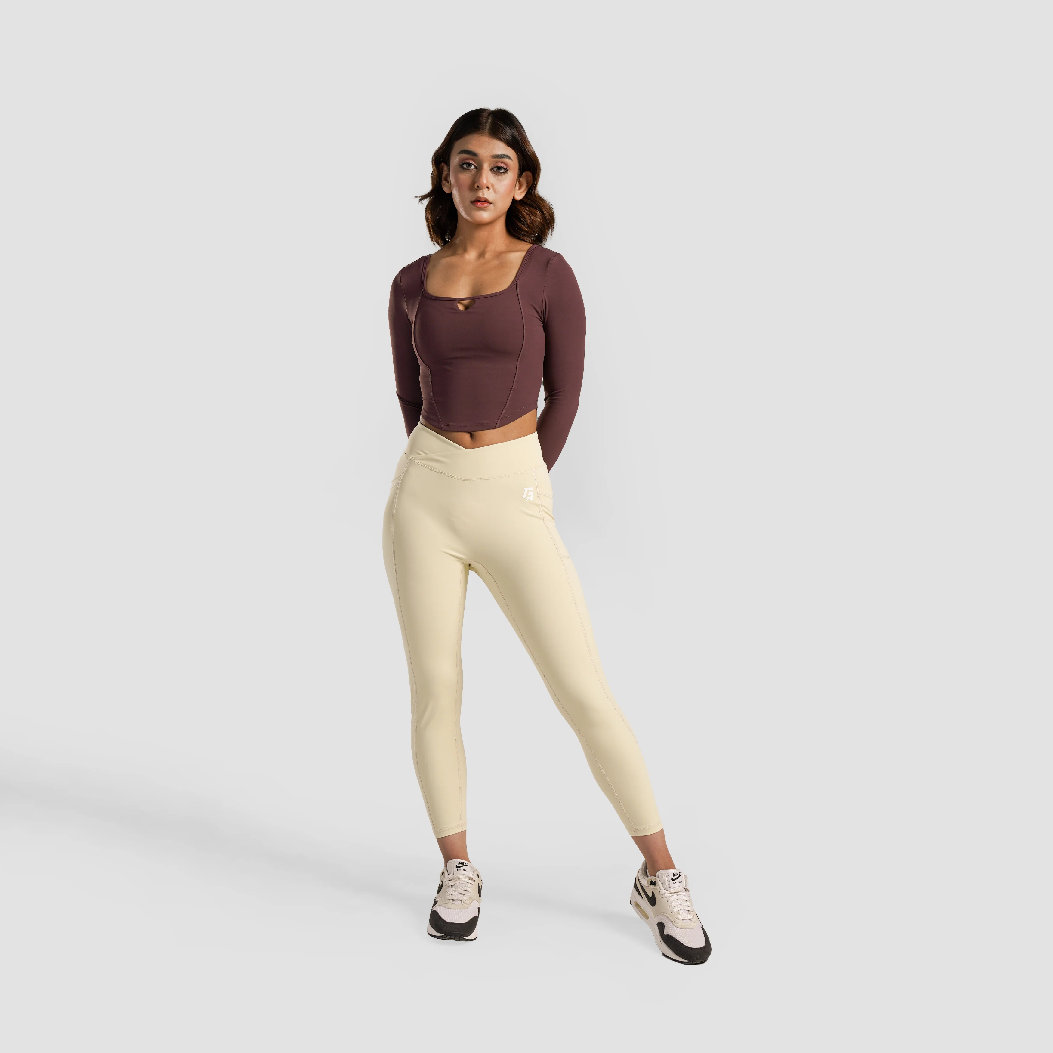 Glide Leggings 2.0(Cream) - Image 4