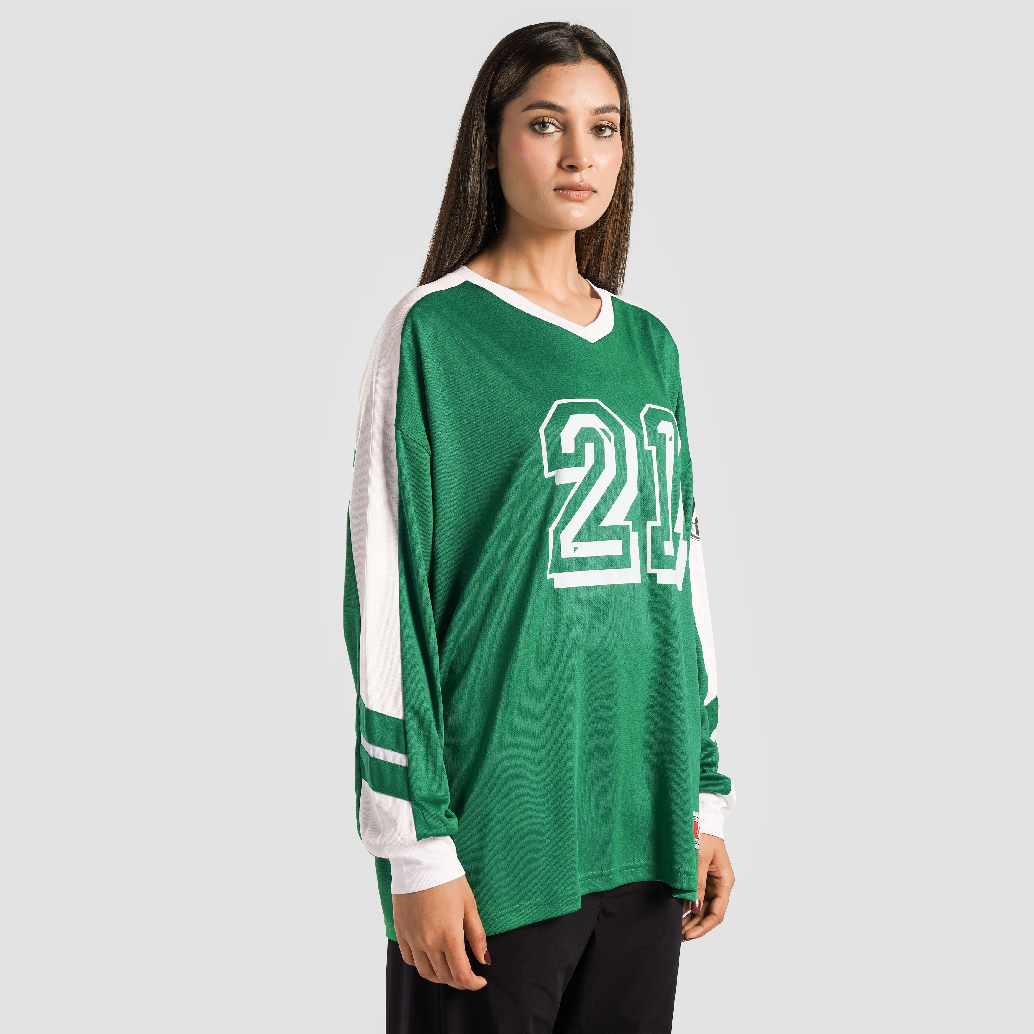 Goal Bound Full Sleeves Jersey (Dark Green) - Image 3