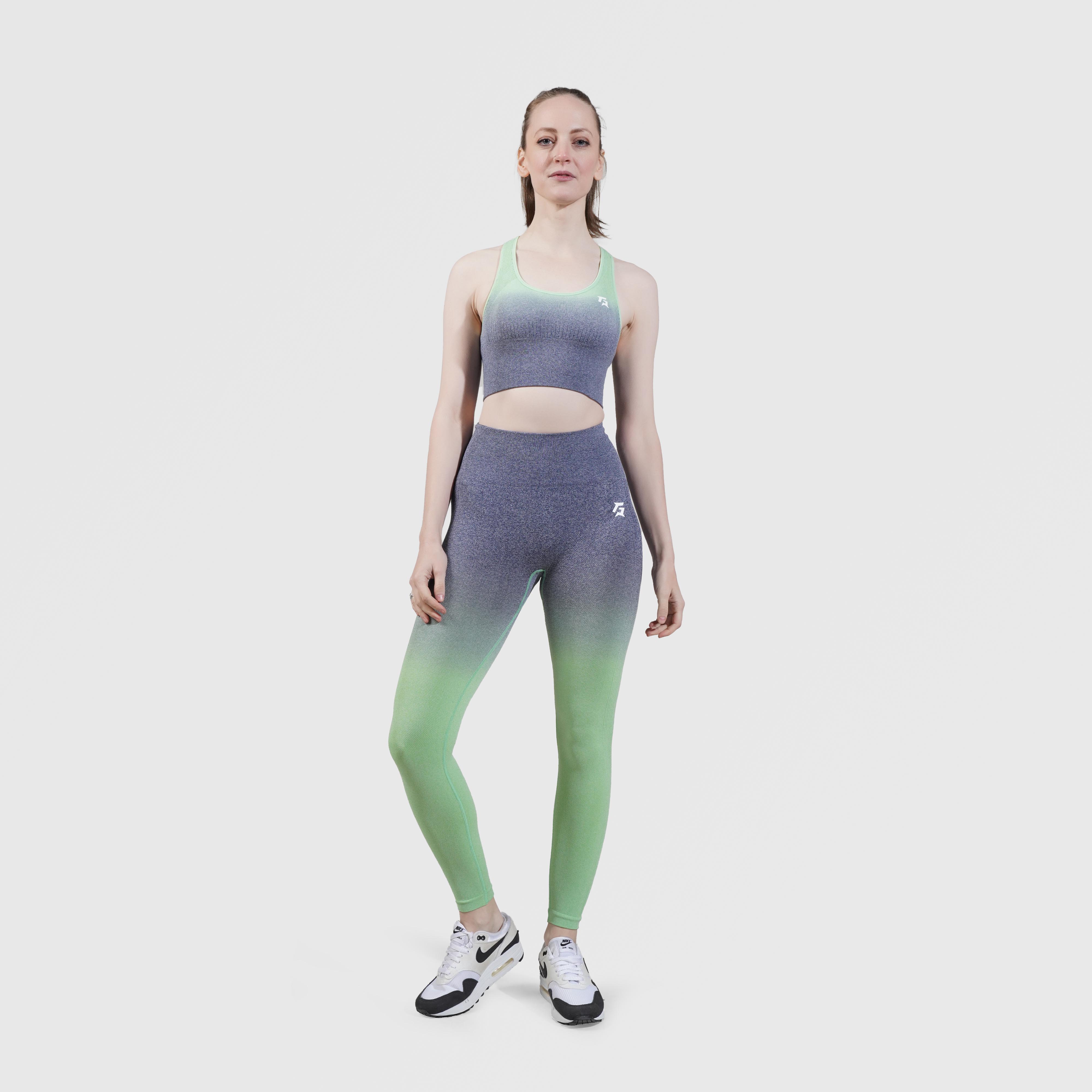 Gradient Seamless Leggings (Green) - Image 4