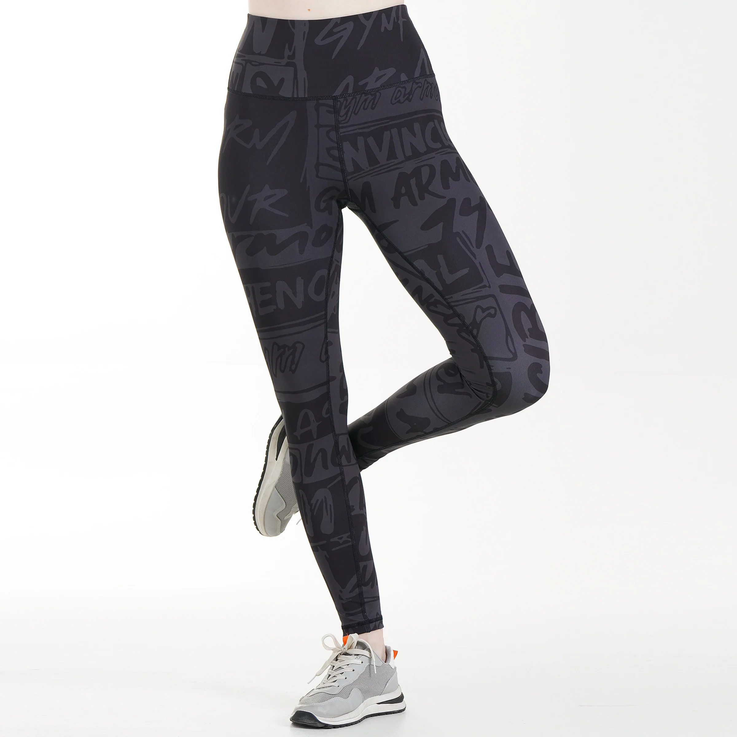 GymArmour Textured Leggings (Black) - Image 4
