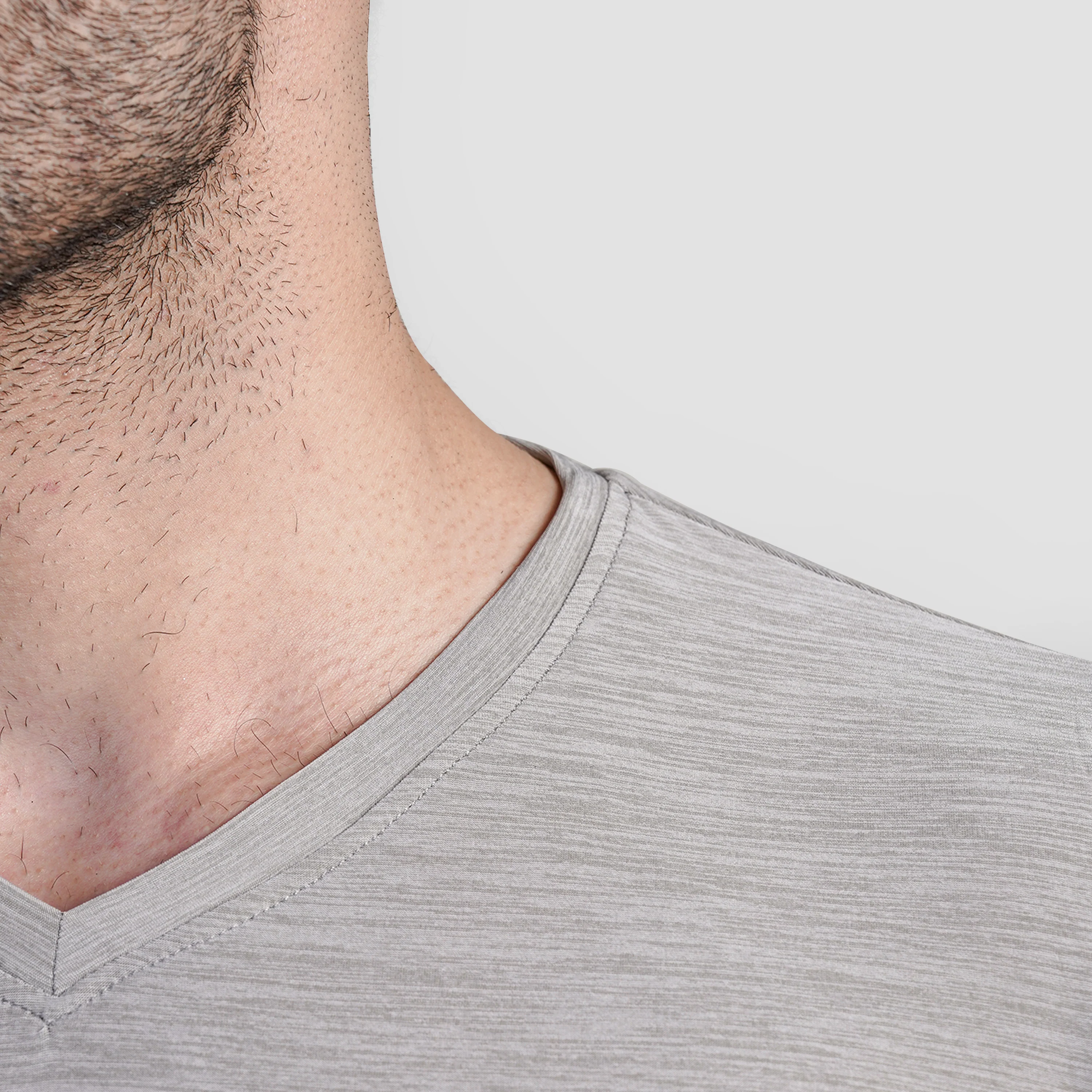 Jersy Vibe Tee (Light Grey) - Image 6
