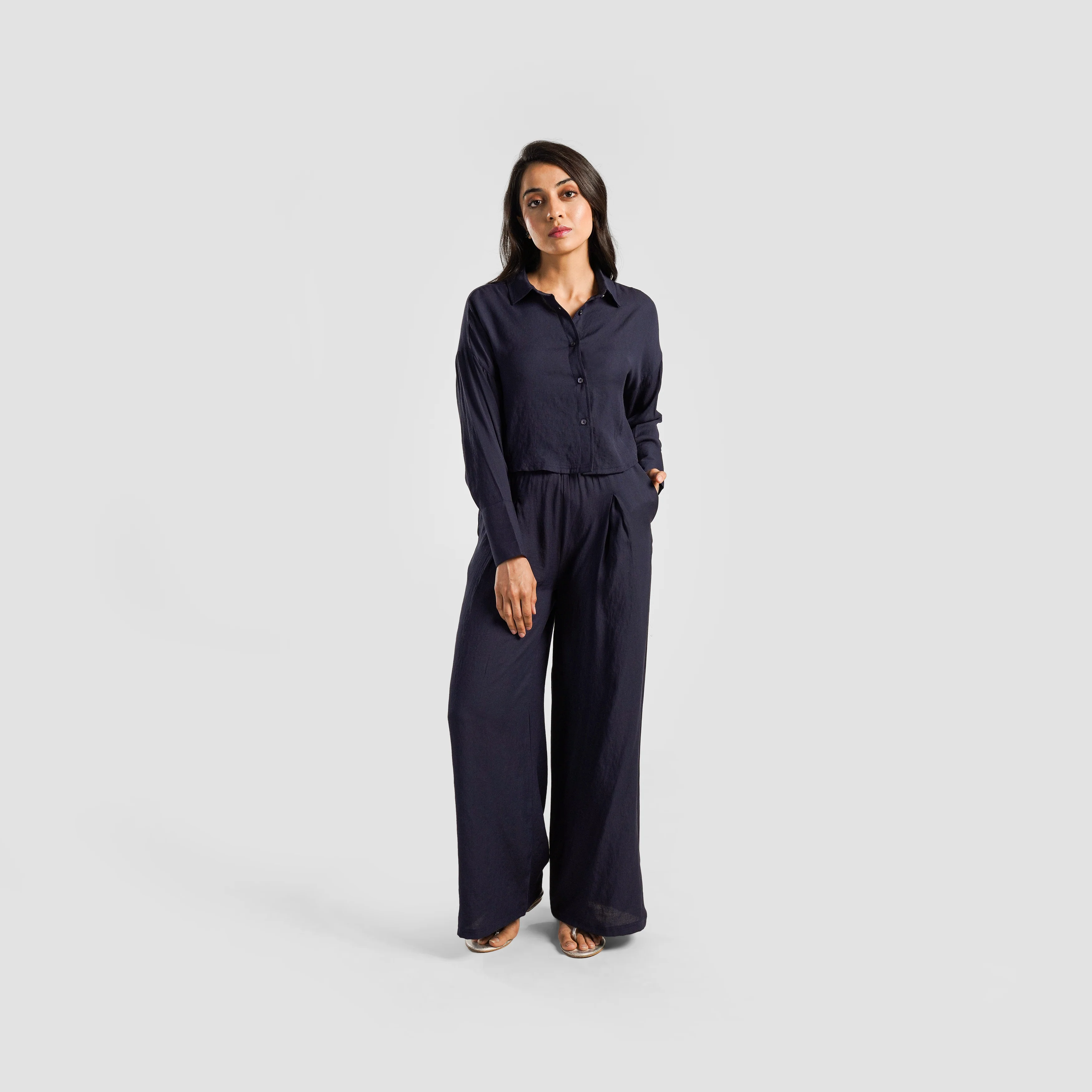 Luna Button Down (Navy) - Image 4