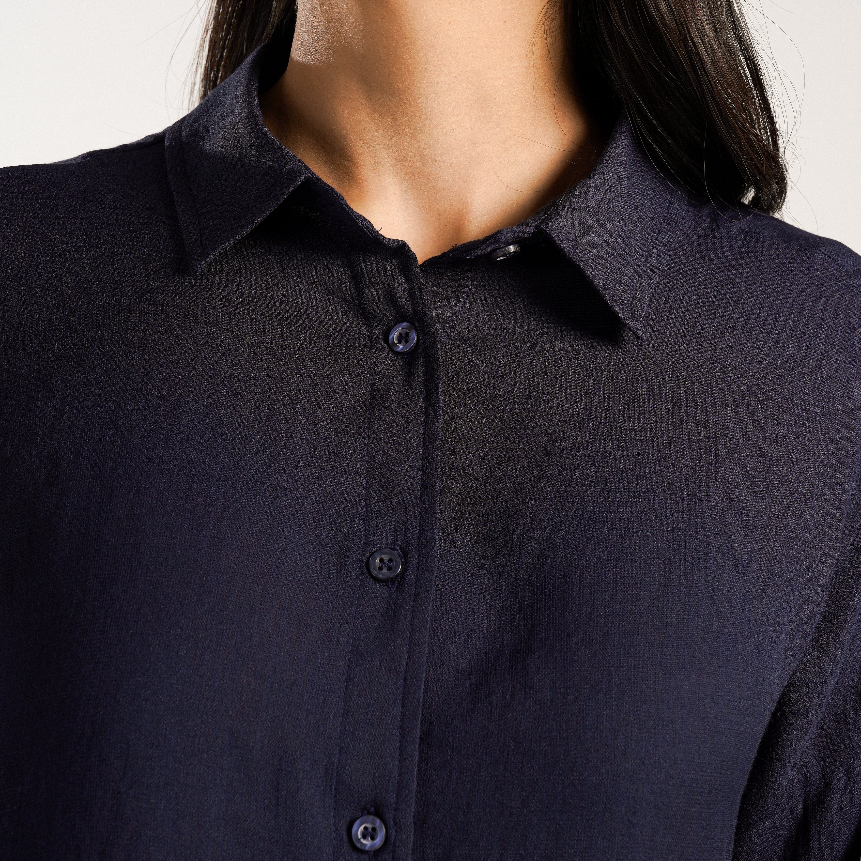 Luna Button Down (Navy) - Image 5