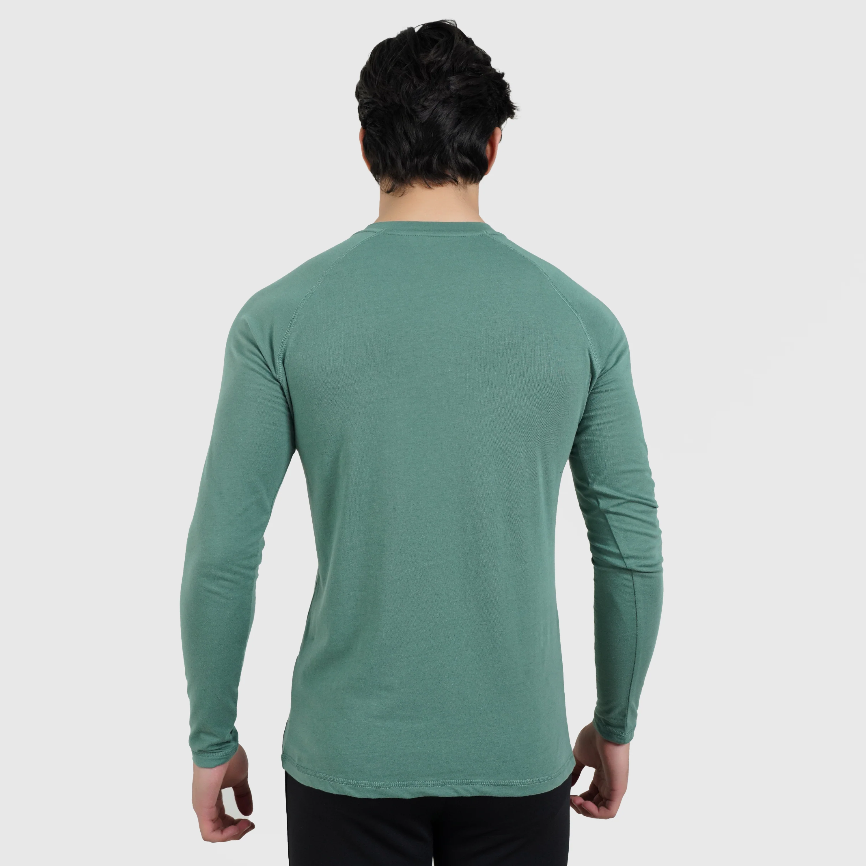 M024 Long Sleeves Tee (Green) - Image 2