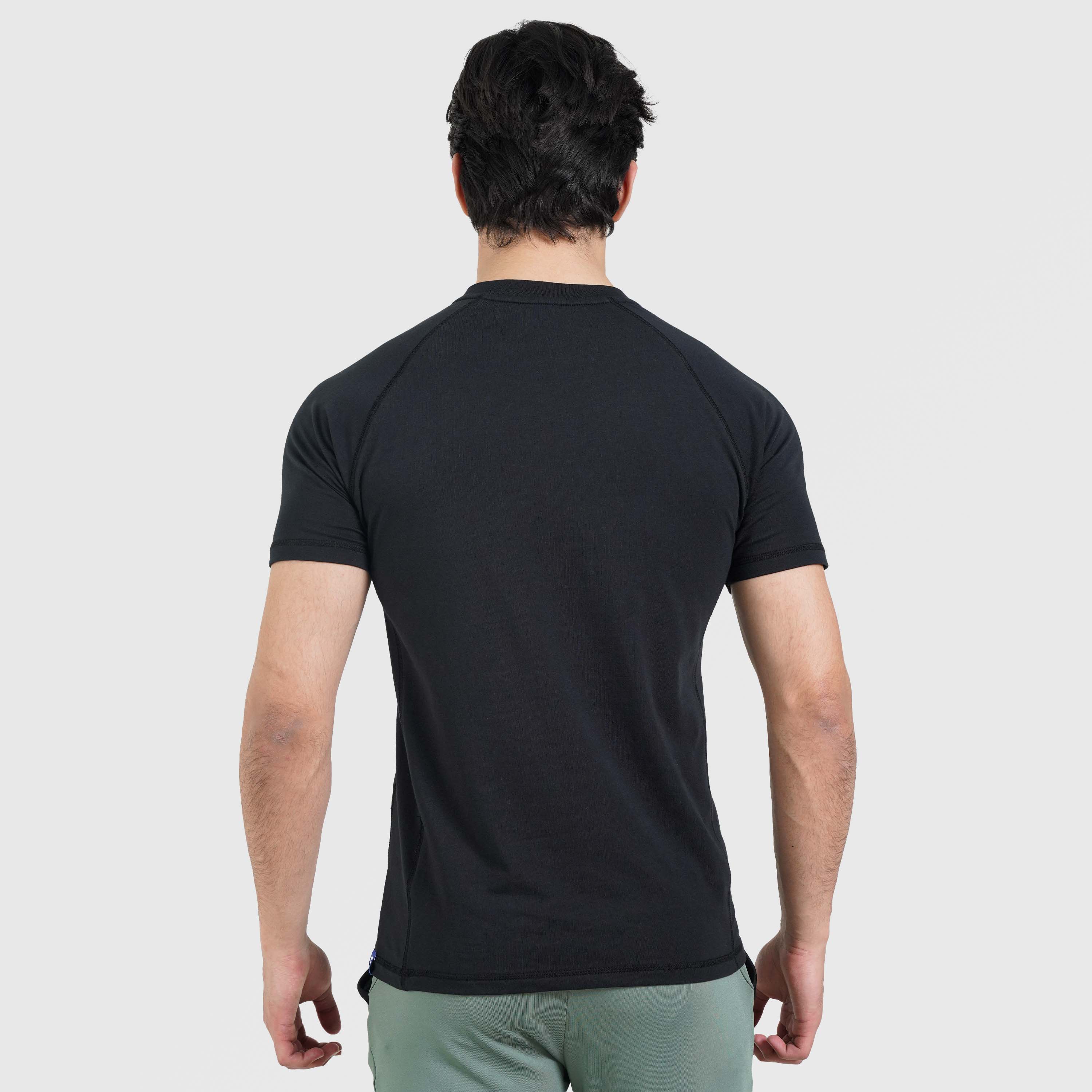 M024 Short Sleeves Tee (Black) - Image 2