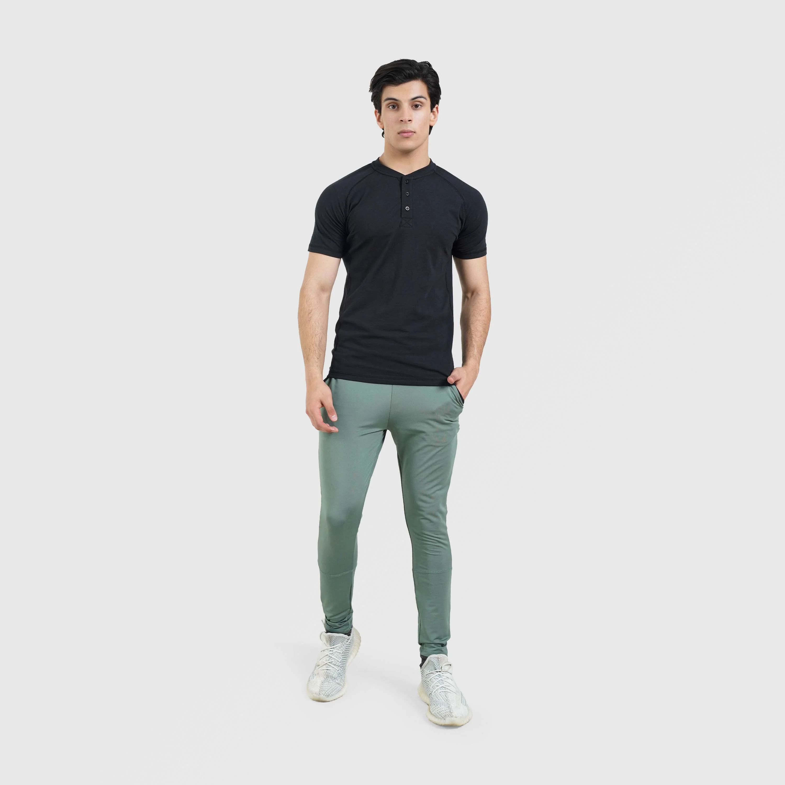 M024 Short Sleeves Tee (Black) - Image 4