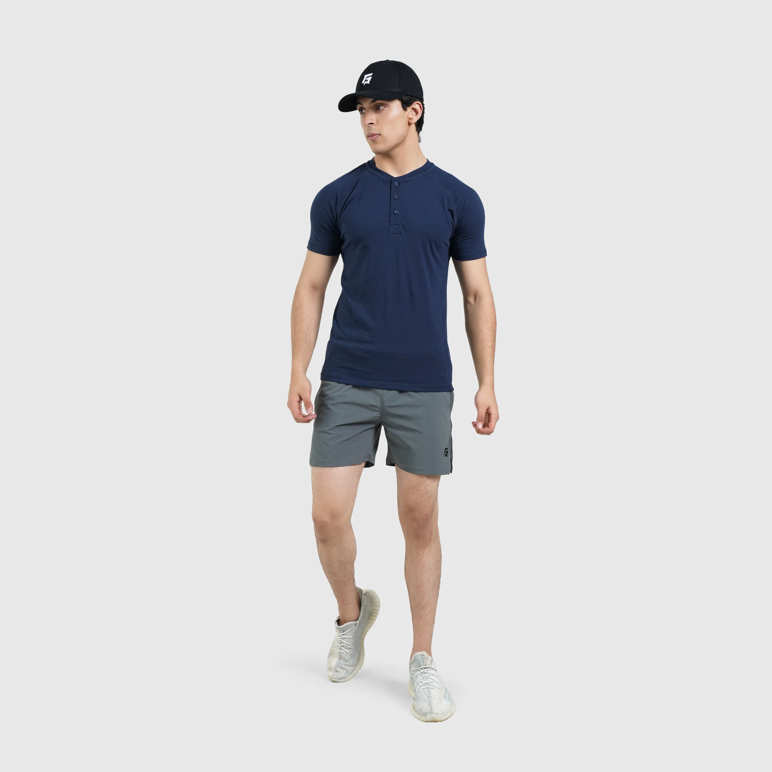 M024 Short Sleeves Tee (Navy) - Image 4