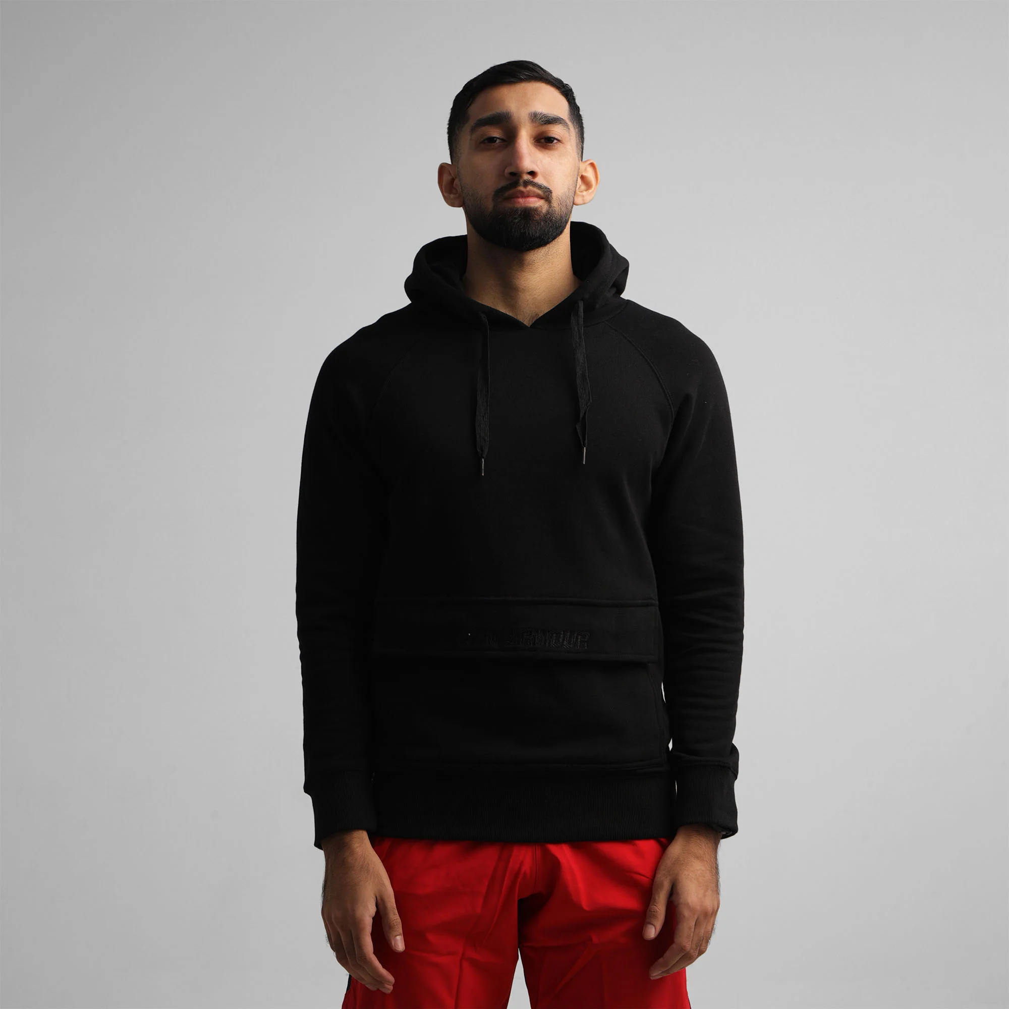 GA Envelop Pocket Hoodie (Black) - Image 3