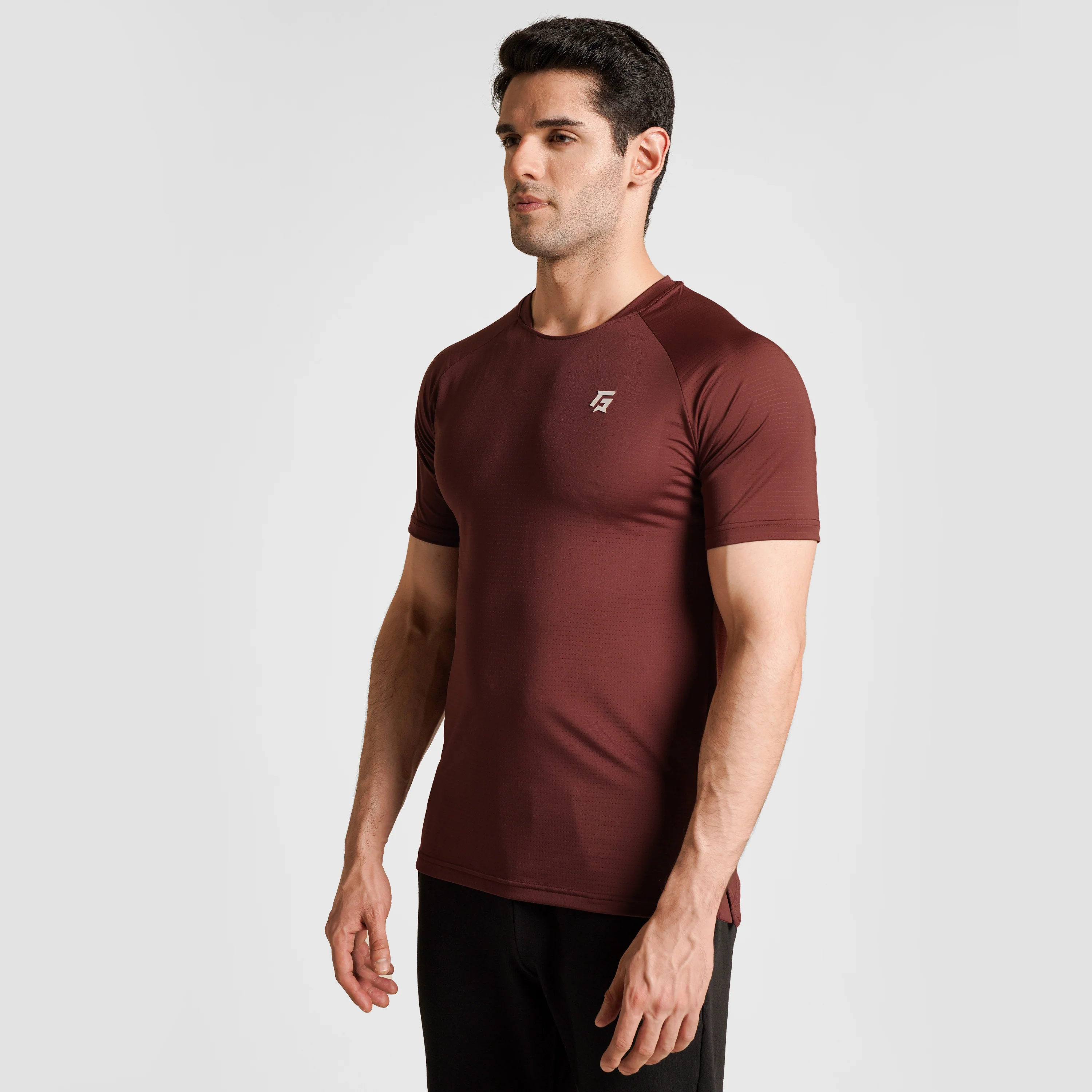 Mesh Motion Tee (Maroon) - Image 3