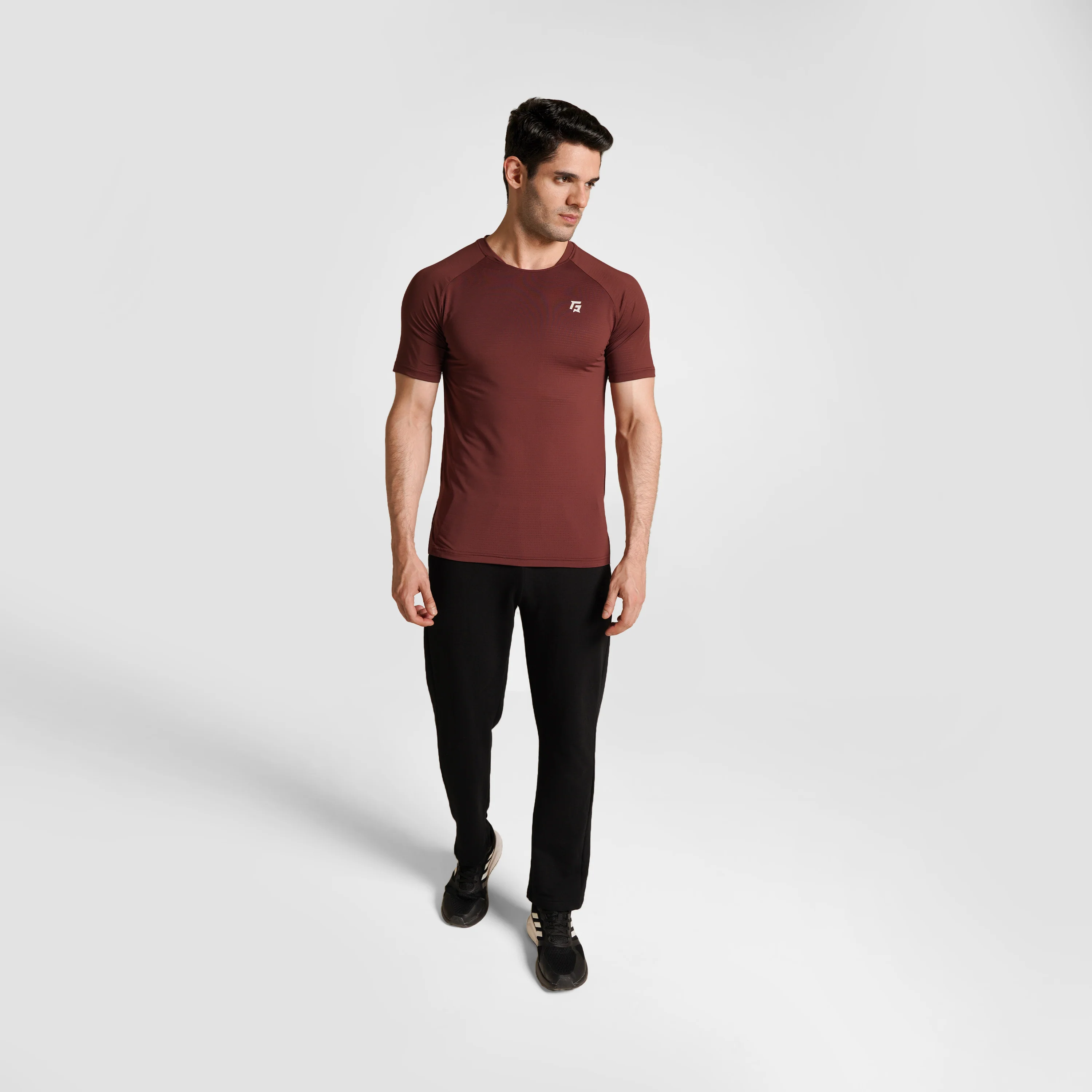 Mesh Motion Tee (Maroon) - Image 4