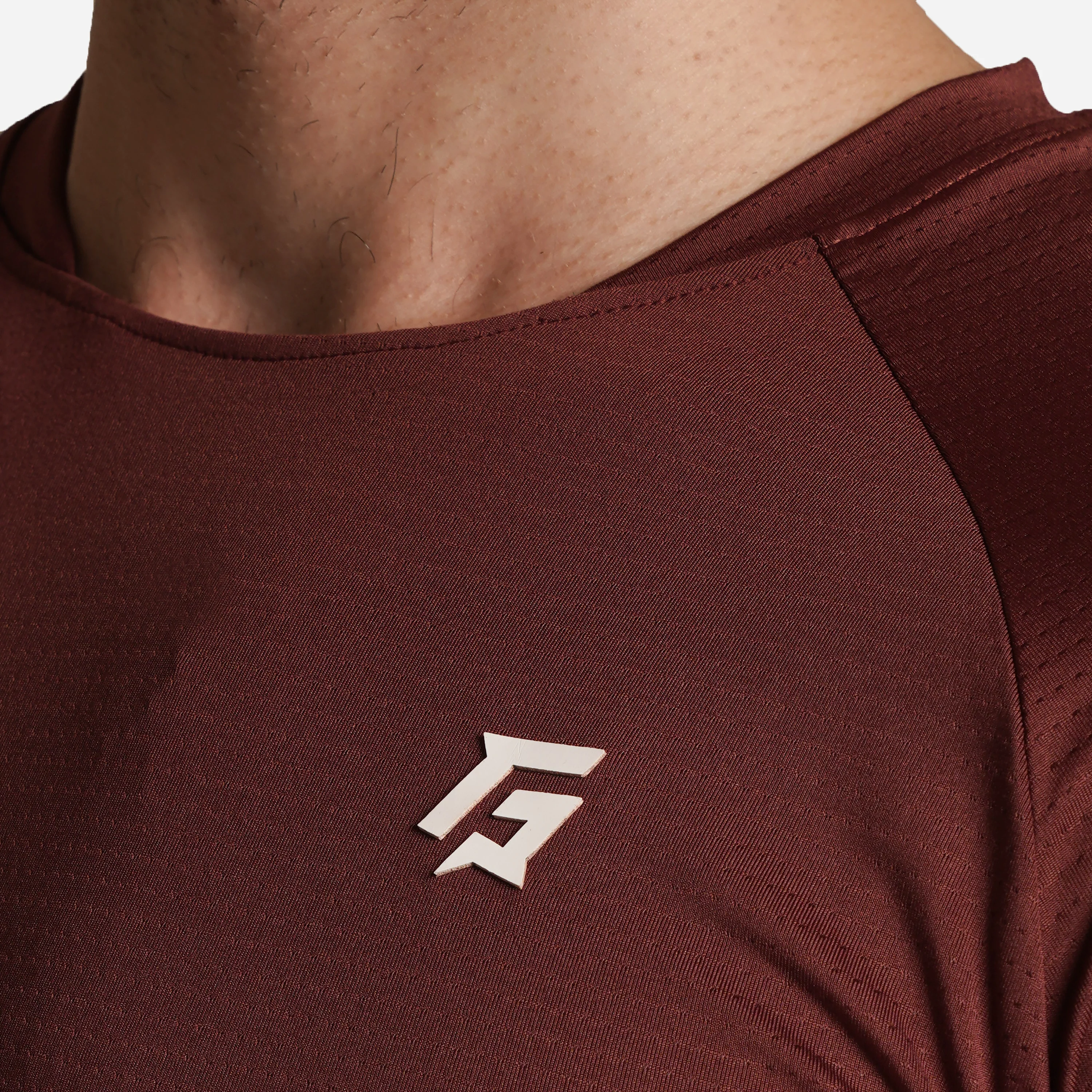 Mesh Motion Tee (Maroon) - Image 6
