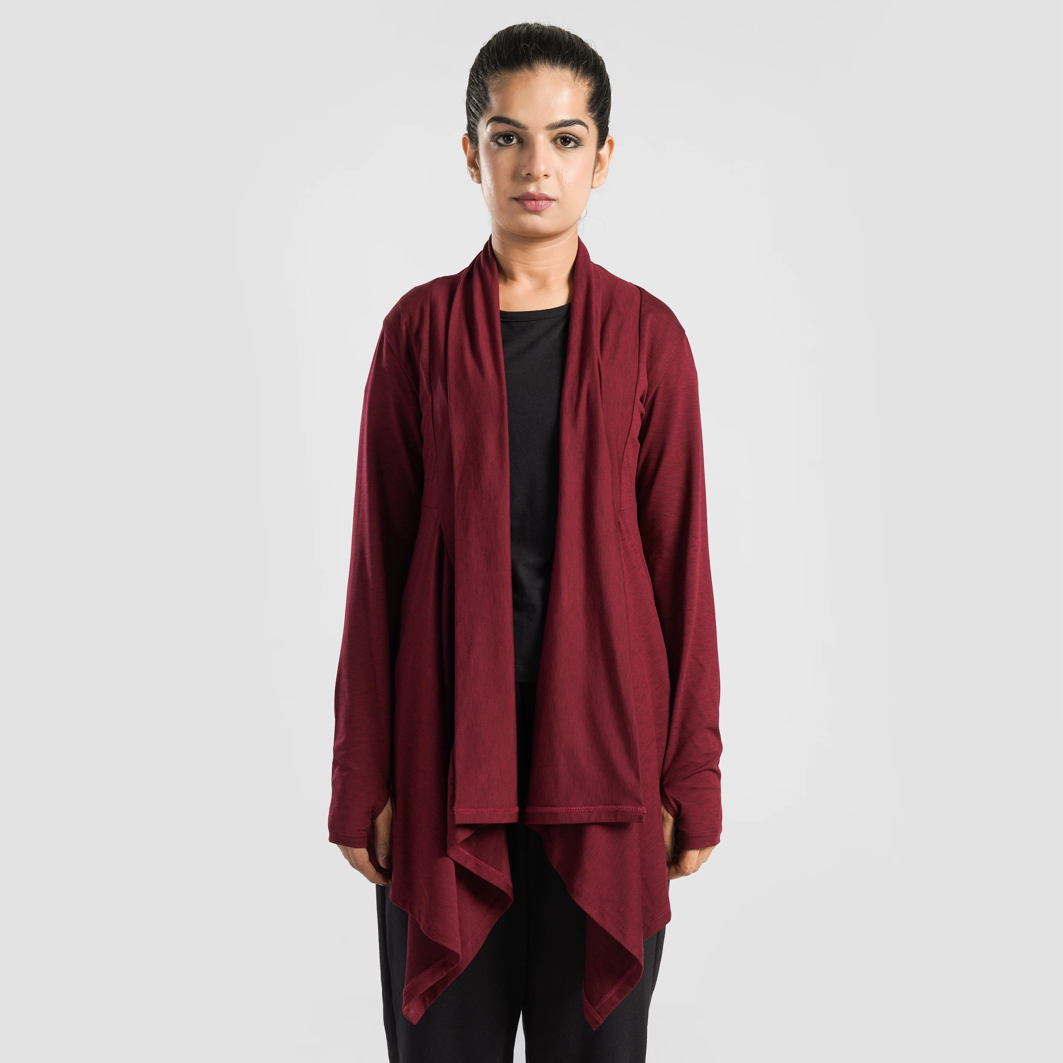 Modest Wrap (Maroon) - Image 2
