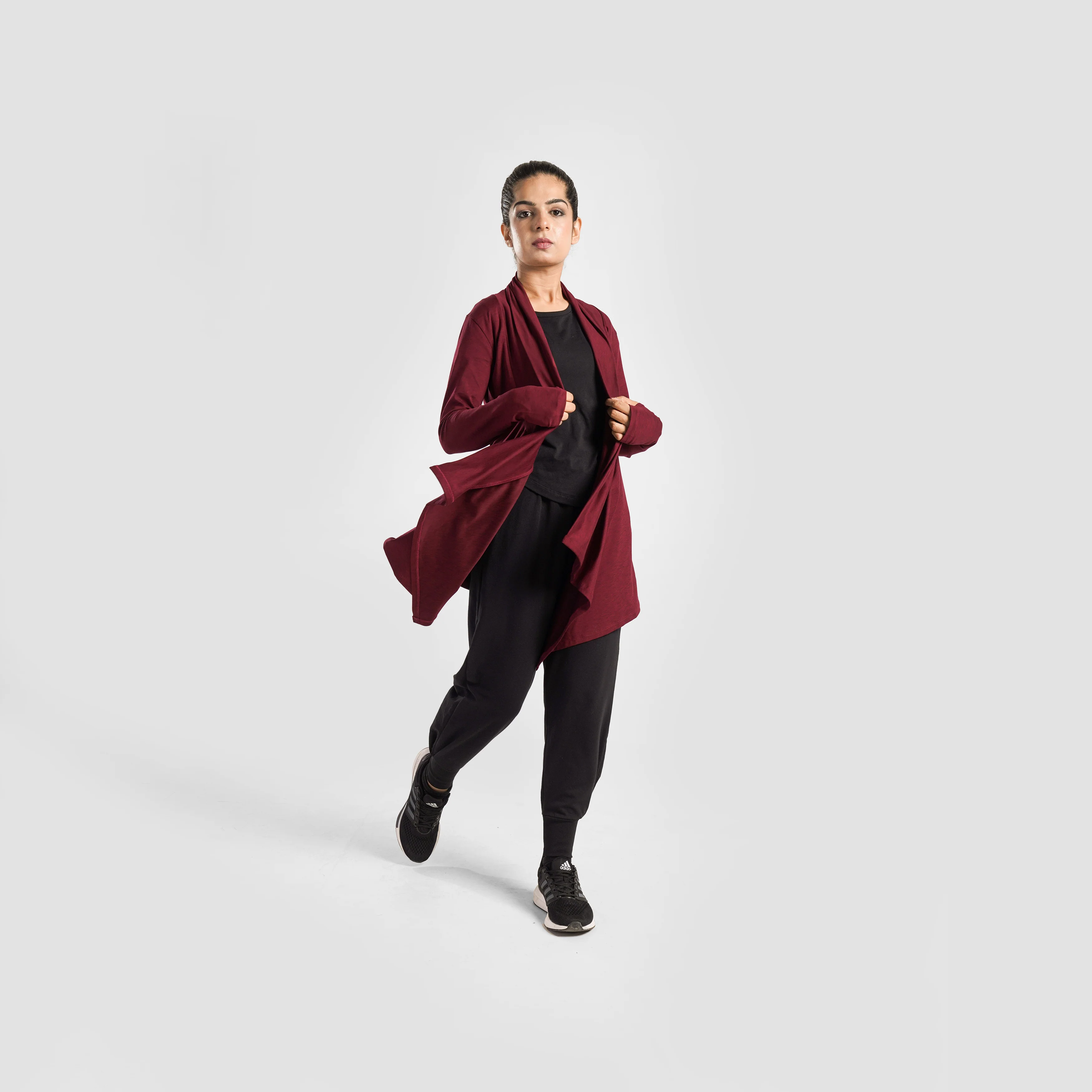 Modest Wrap (Maroon) - Image 4