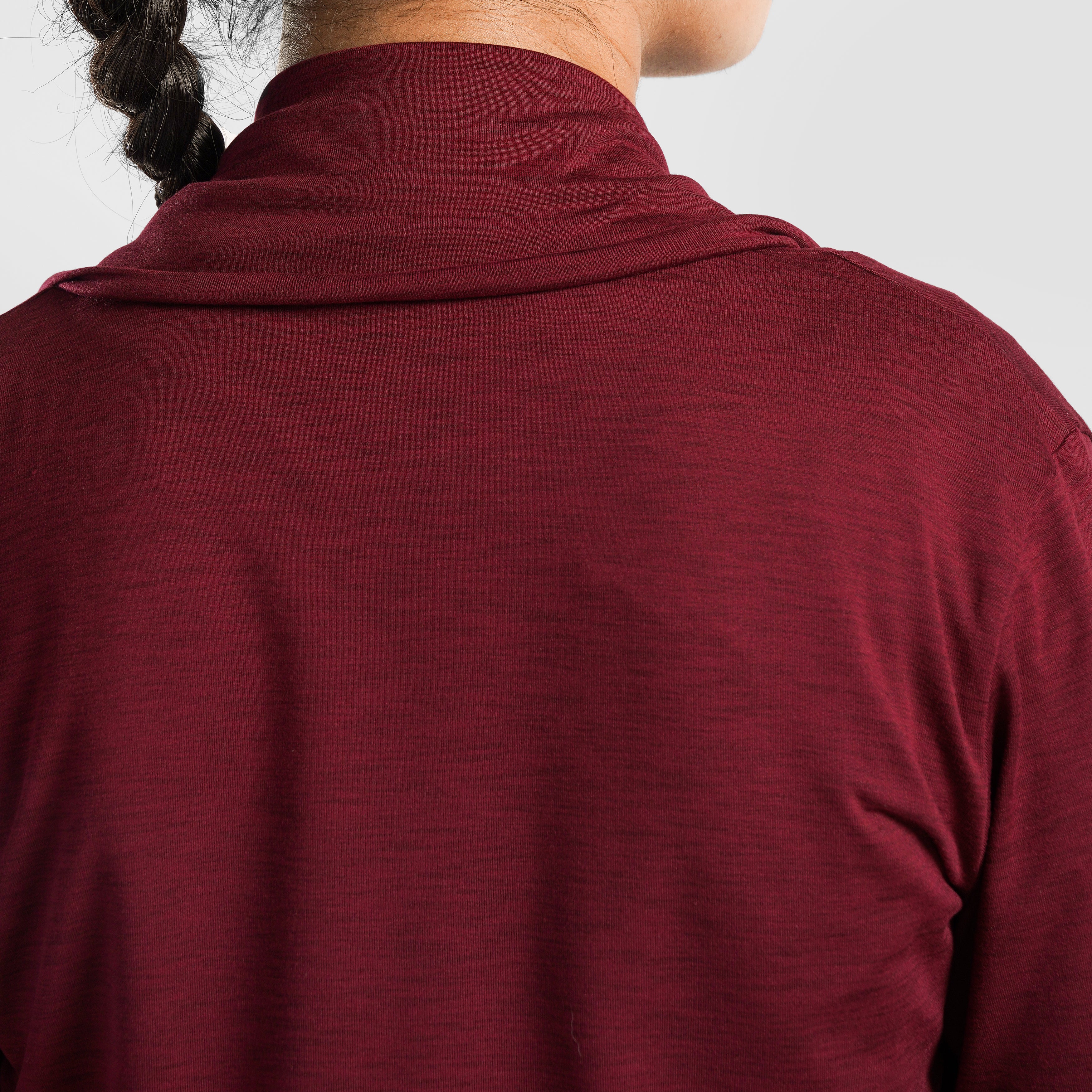 Modest Wrap (Maroon) - Image 5
