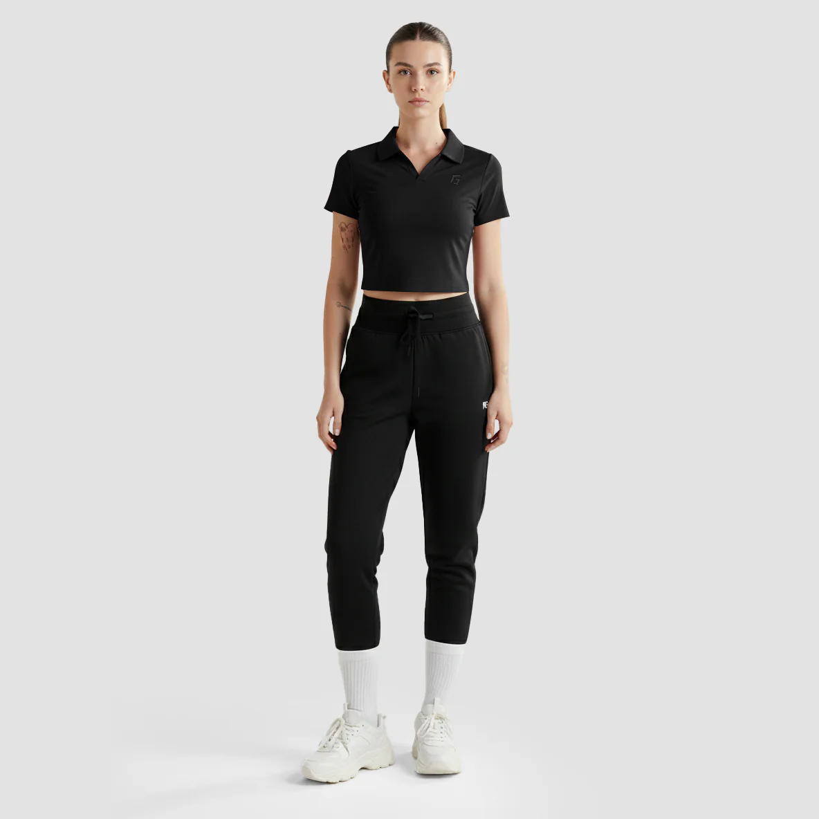 Motion Collar Tee (Black) - Image 4