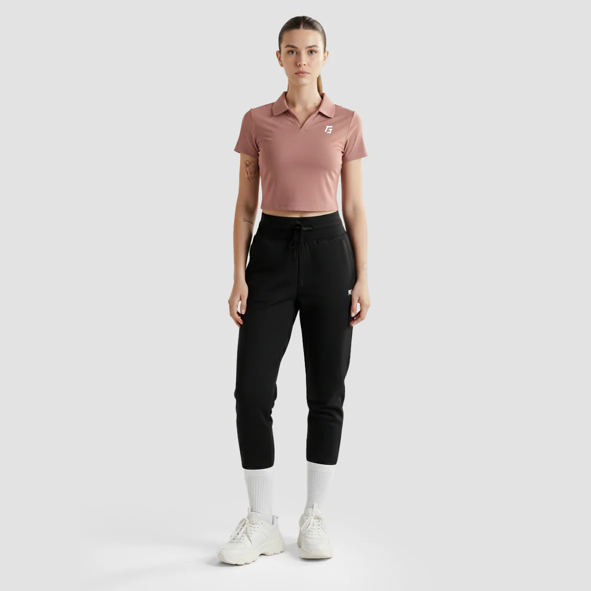 Motion Collar Tee (Dusty Pink) - Image 4