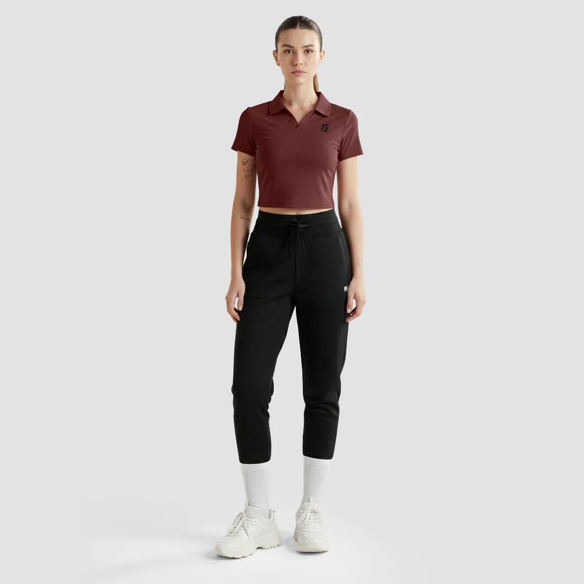 Motion Collar Tee (Maroon) - Image 4