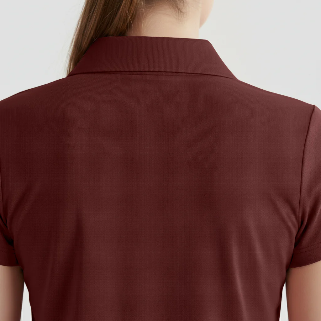 Motion Collar Tee (Maroon) - Image 5