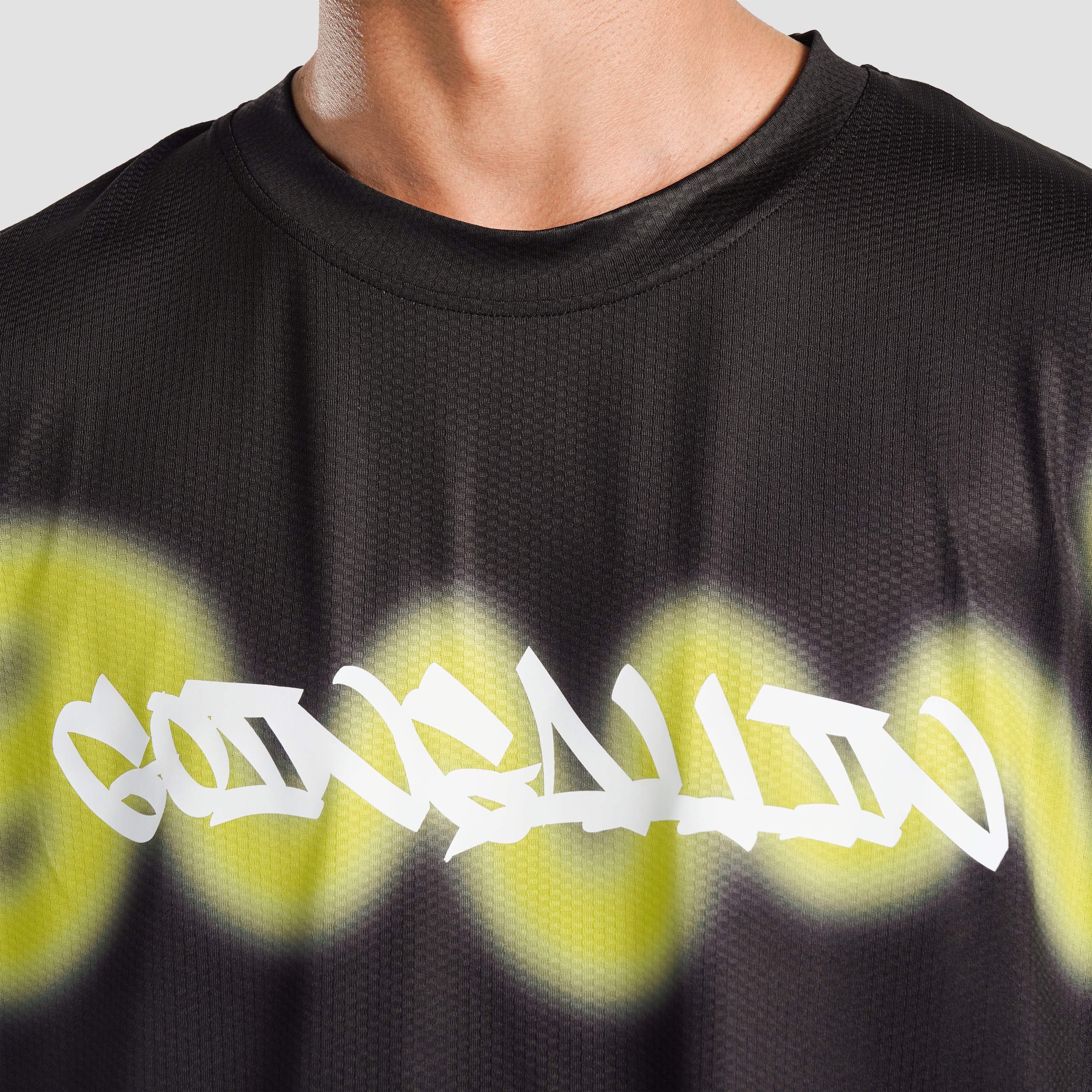 Overspray T-Shirt (Black with Neon Green) - Image 6