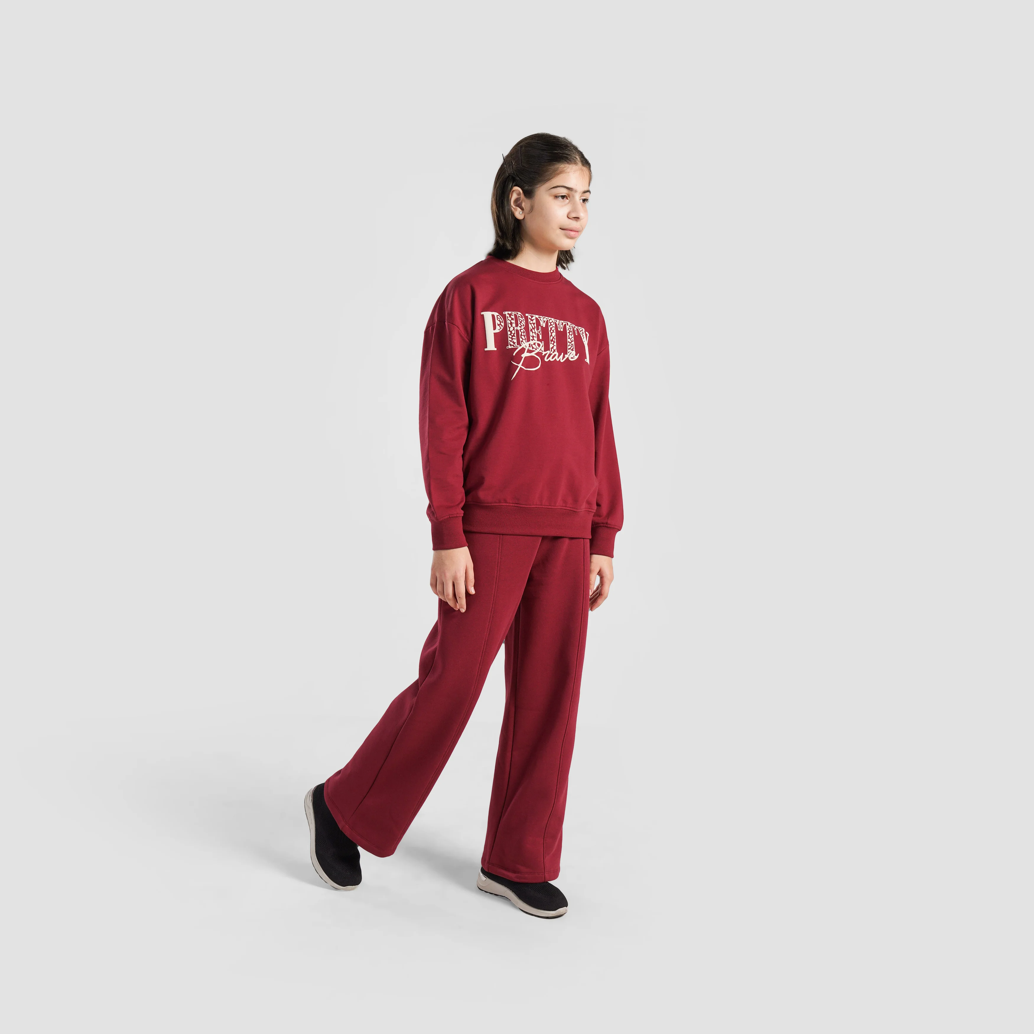 Playful Pretty SweatShirt (Maroon) - Image 4