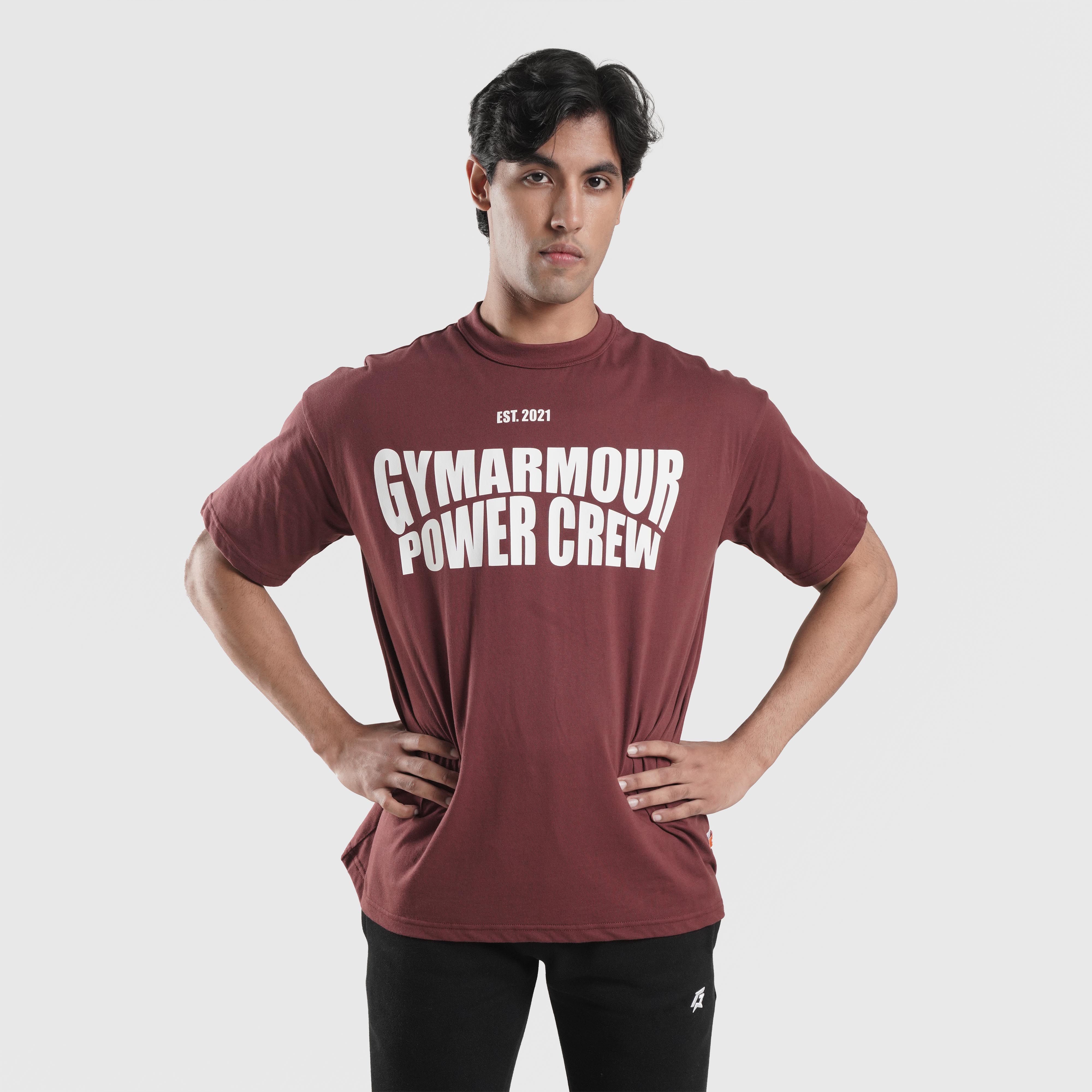 Power Crew Tee (Maroon) - Image 7