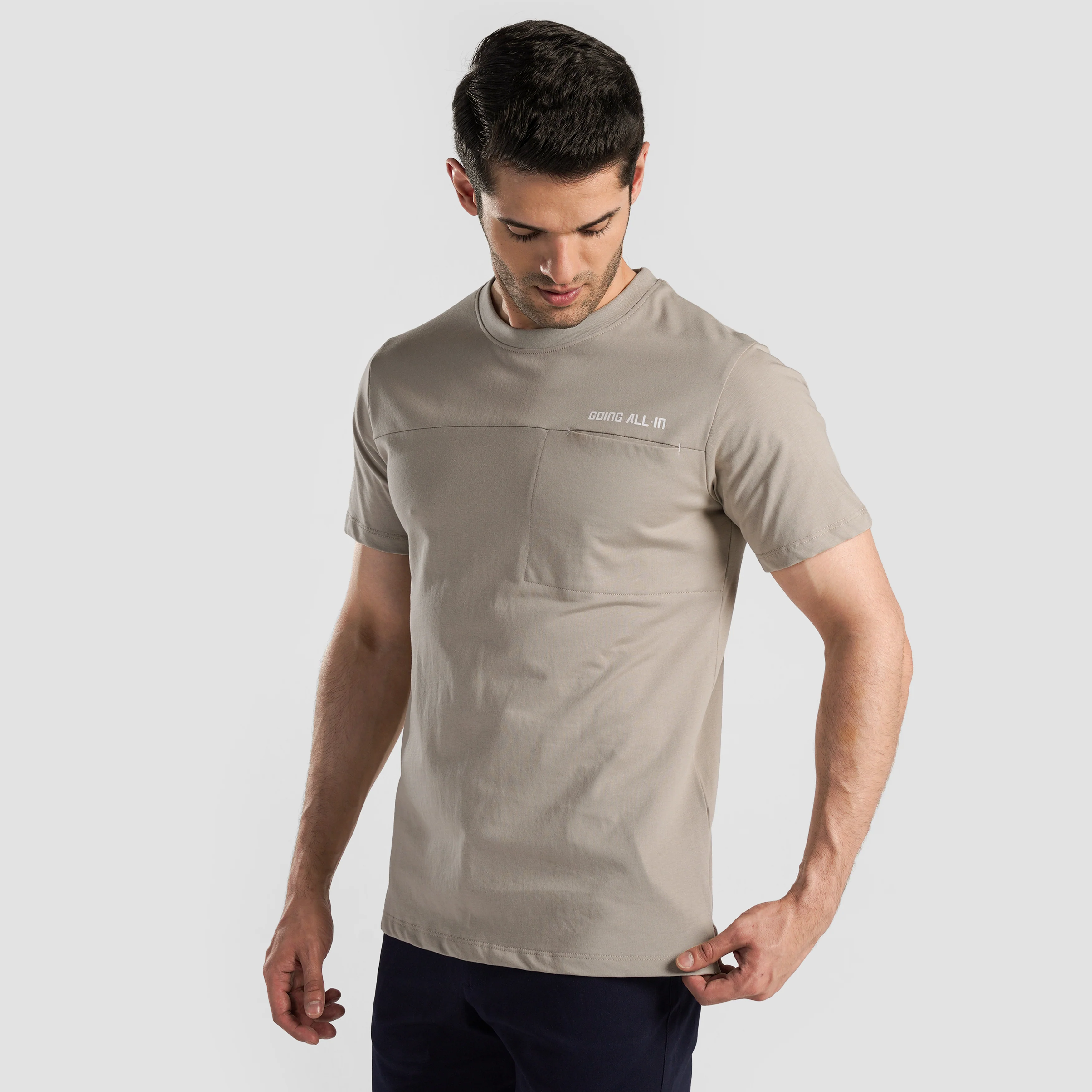 Power Move Tee (Beige) - Image 3