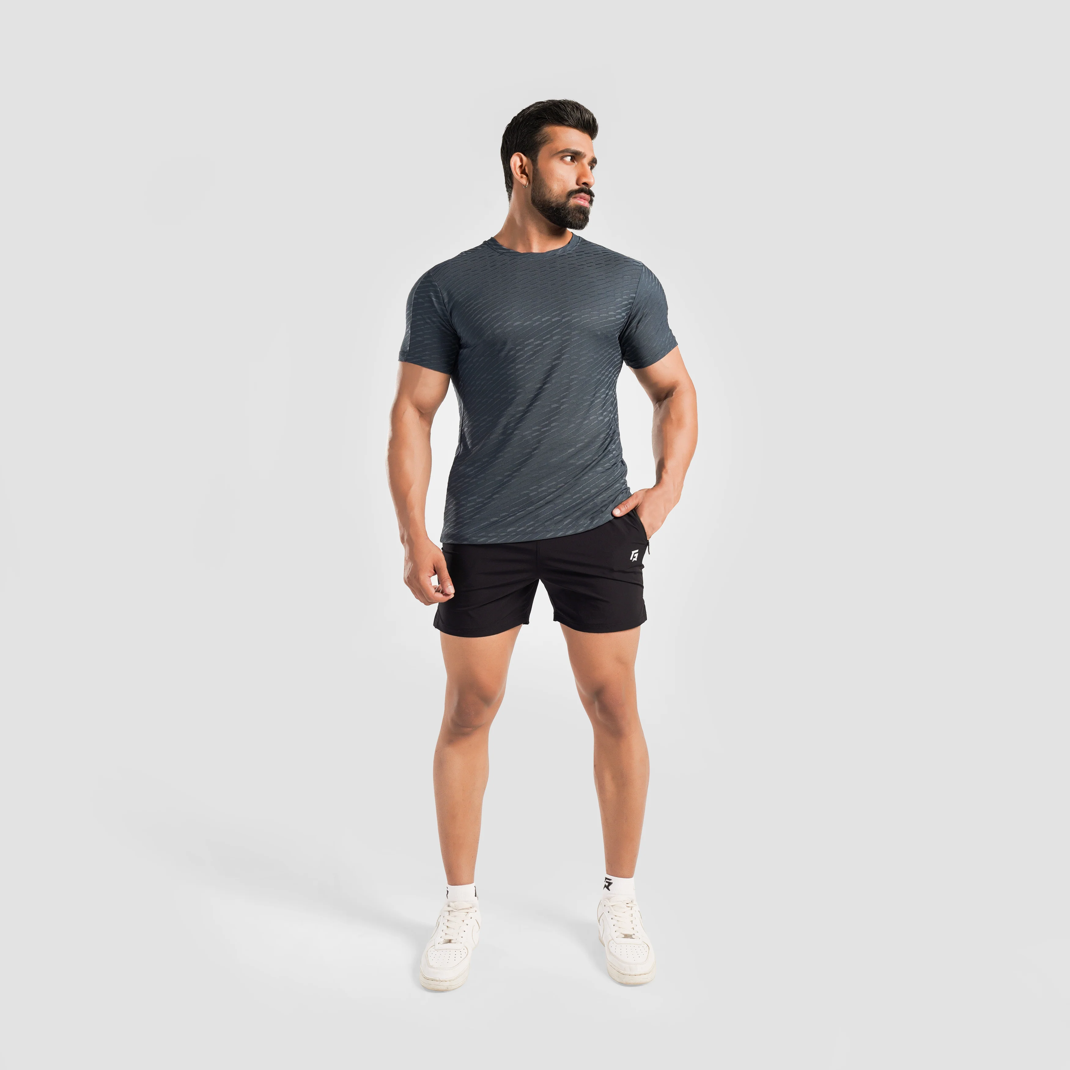 Power Rise Tee (Grey) - Image 4