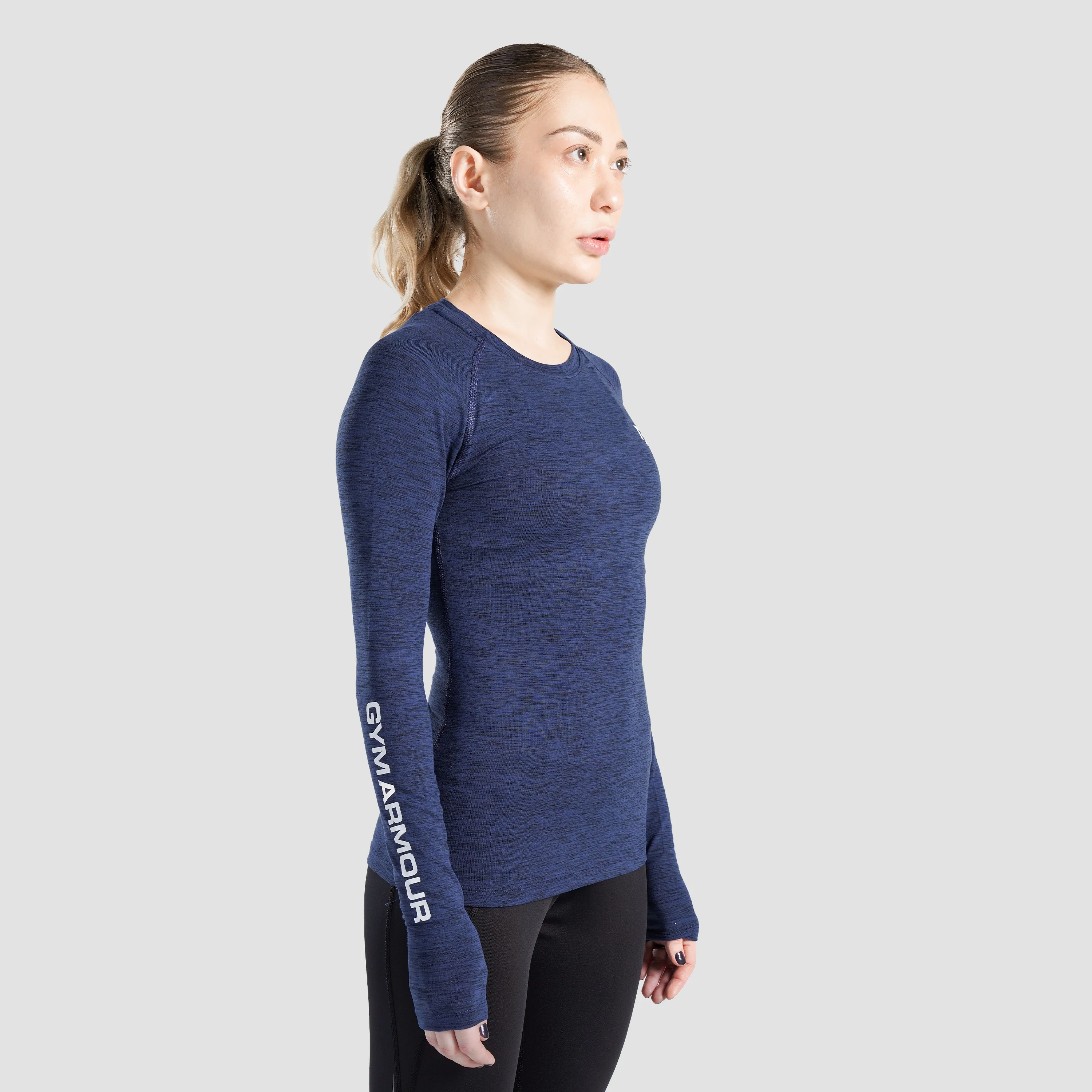 Prime Compression Long Sleeves (Navy) - Image 3