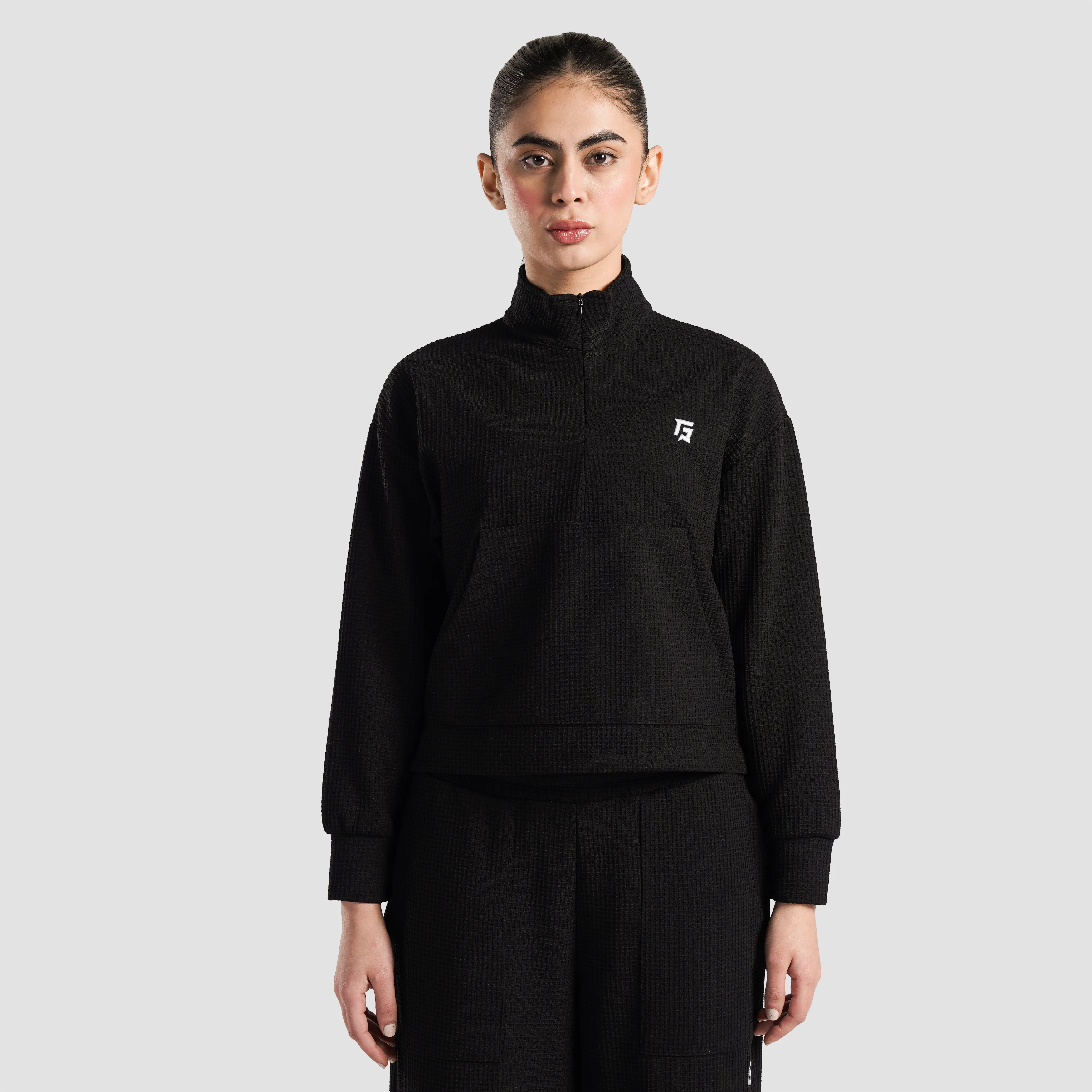 Prime Half Zip Upper (Black) - Image 2