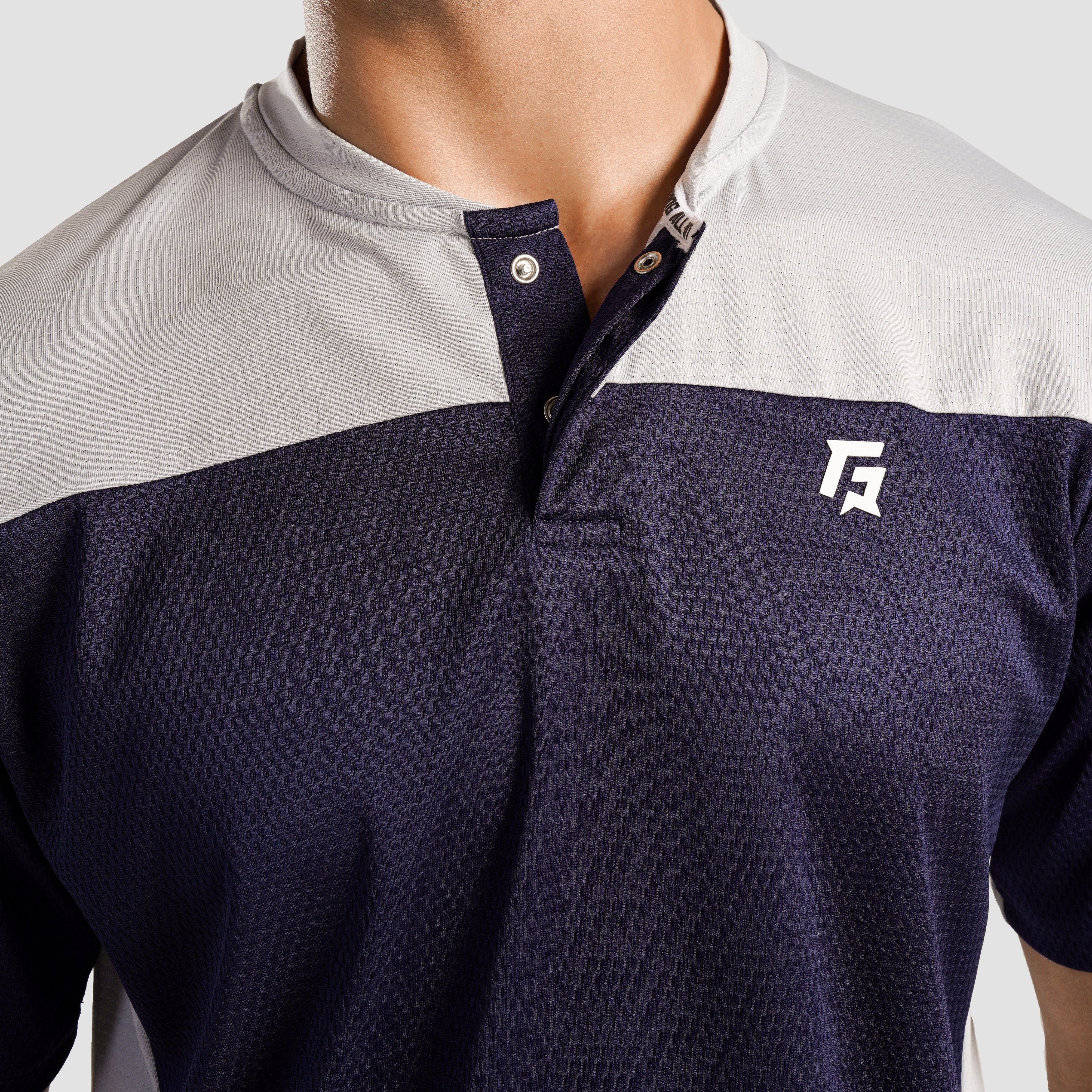 Pro Tennis T-Shirt (Navy-Grey) - Image 5